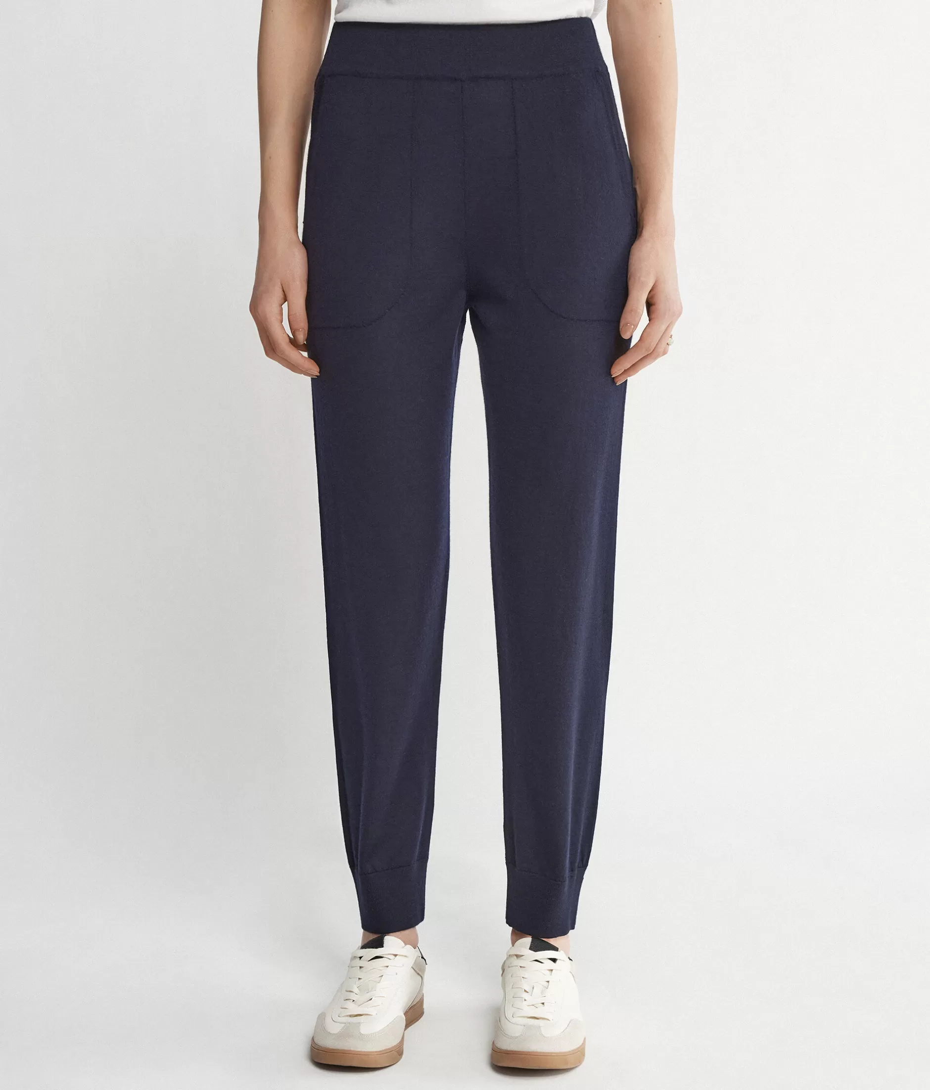 Best Sale Falconeri Ultrafine Cashmere Cuffed Pants blue -9400 - navy blue