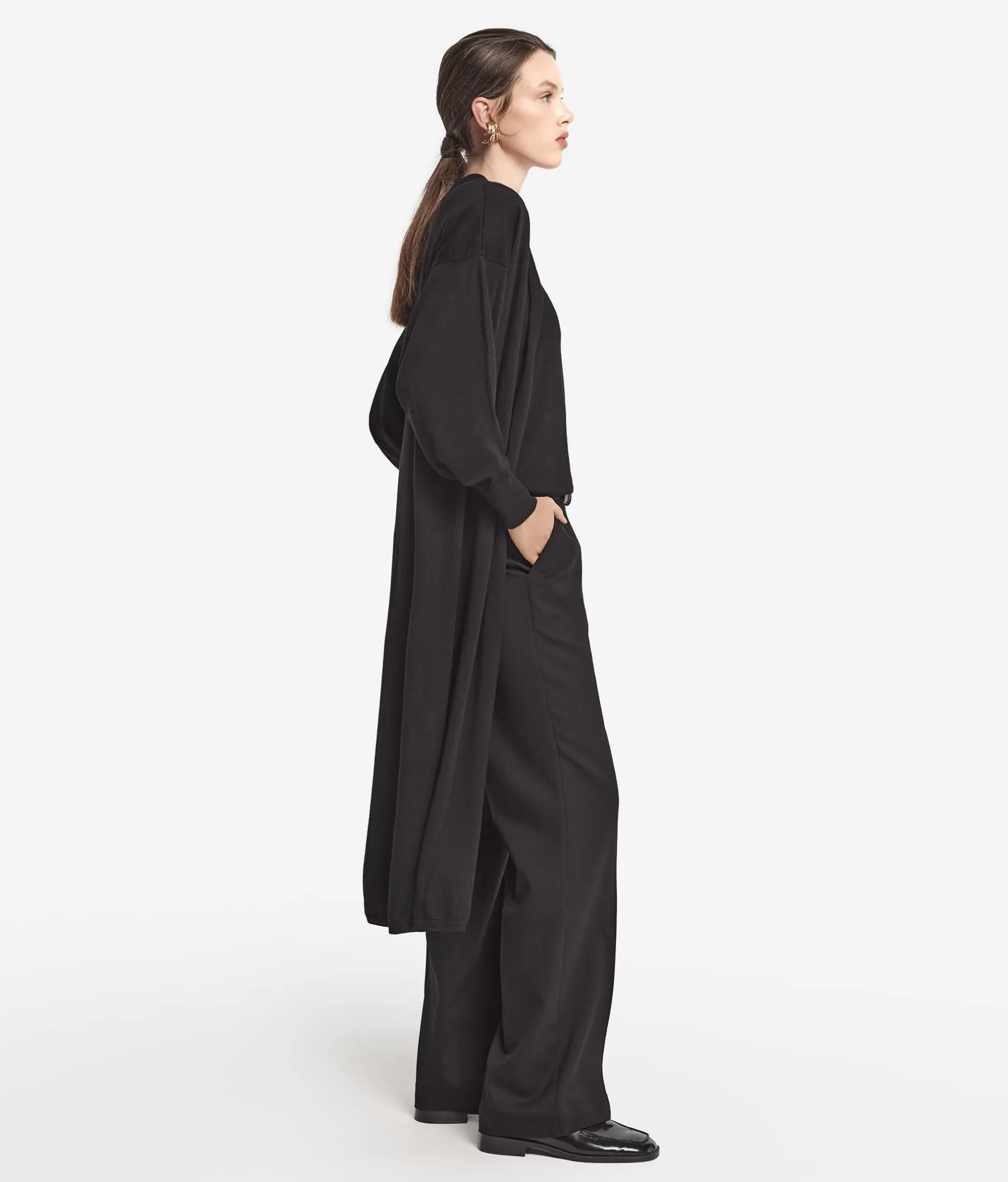 Hot Falconeri Ultrafine Cashmere Long Cardigan black -9107 - black