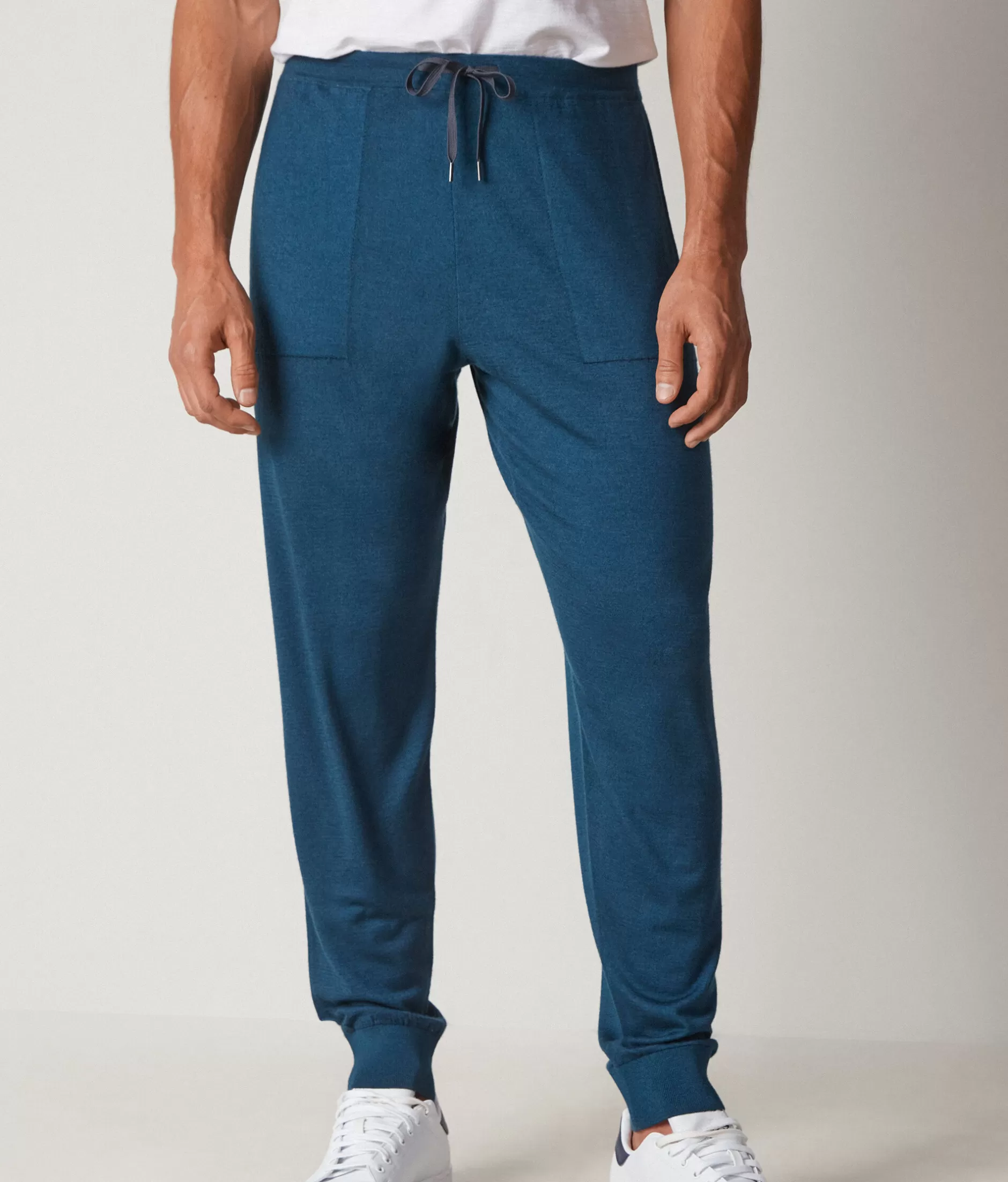 Clearance Falconeri Ultrafine Cashmere Pants blue -8879 - garment-dyed ocean blue