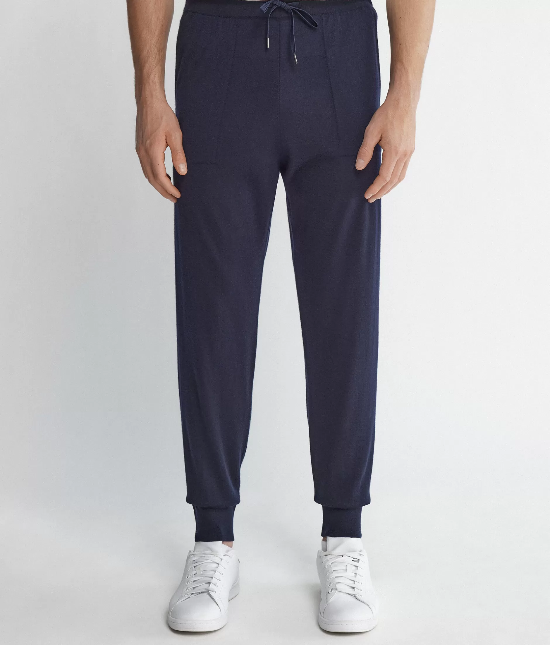 Shop Falconeri Ultrafine Cashmere Pants blue -9400 - navy blue