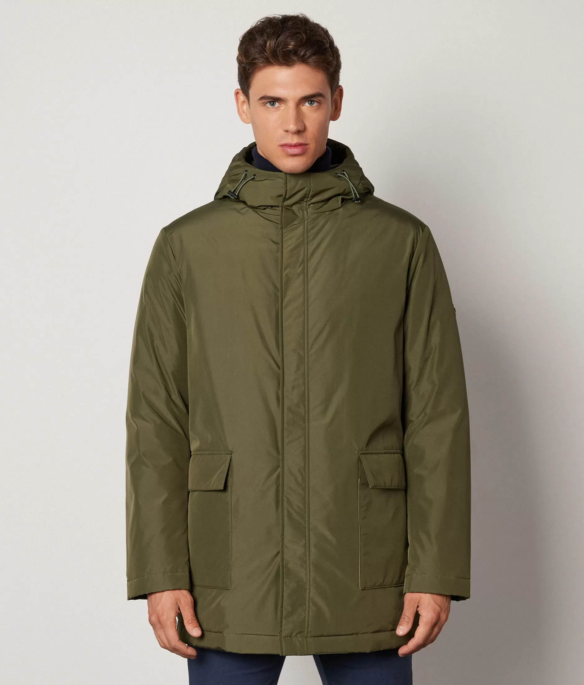 Sale Falconeri Ultrafine Cashmere Short Quilted Parka Jacket green -8257 - army green