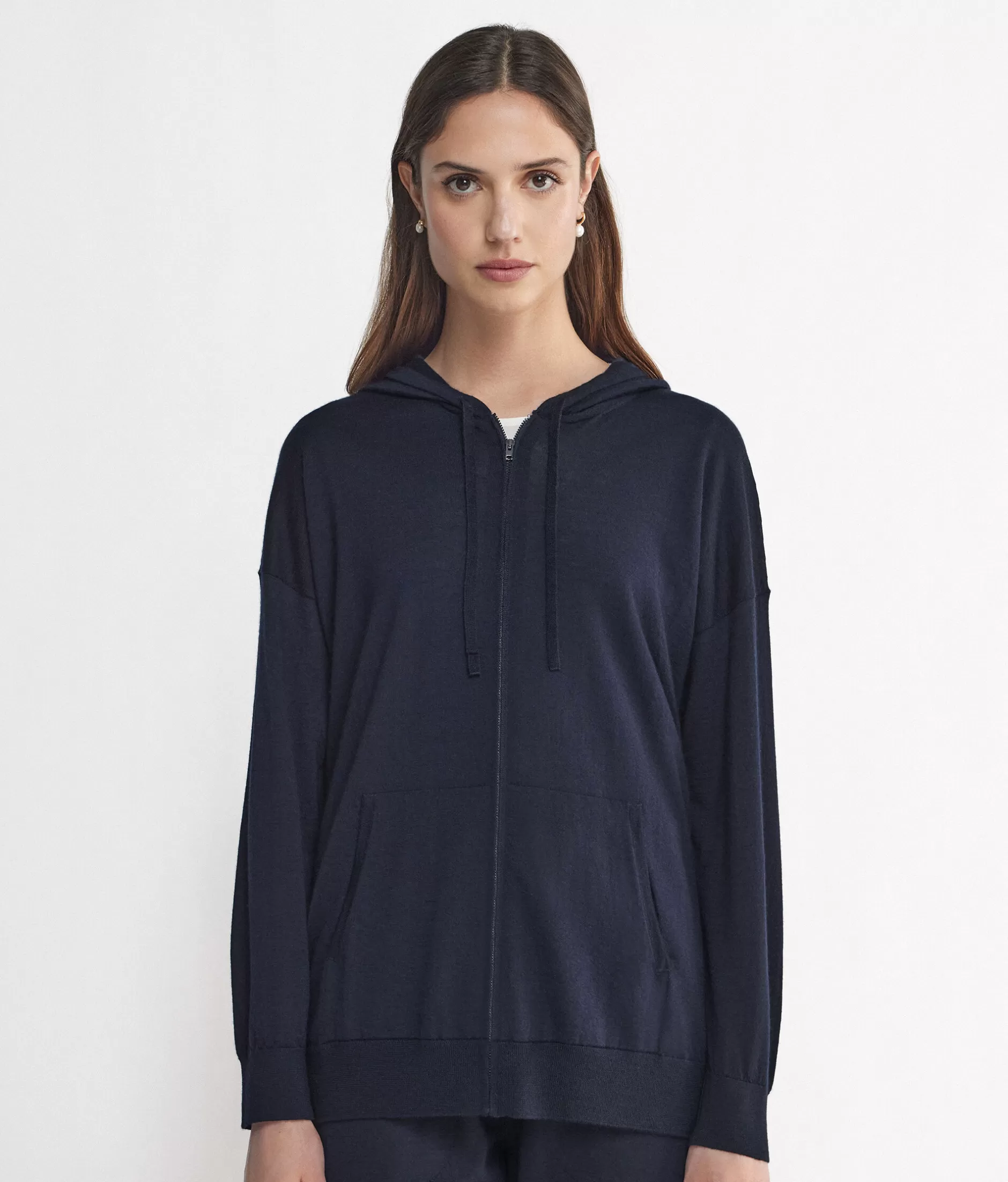 Clearance Falconeri Ultrafine Cashmere Sweatshirt blue -9400 - navy blue