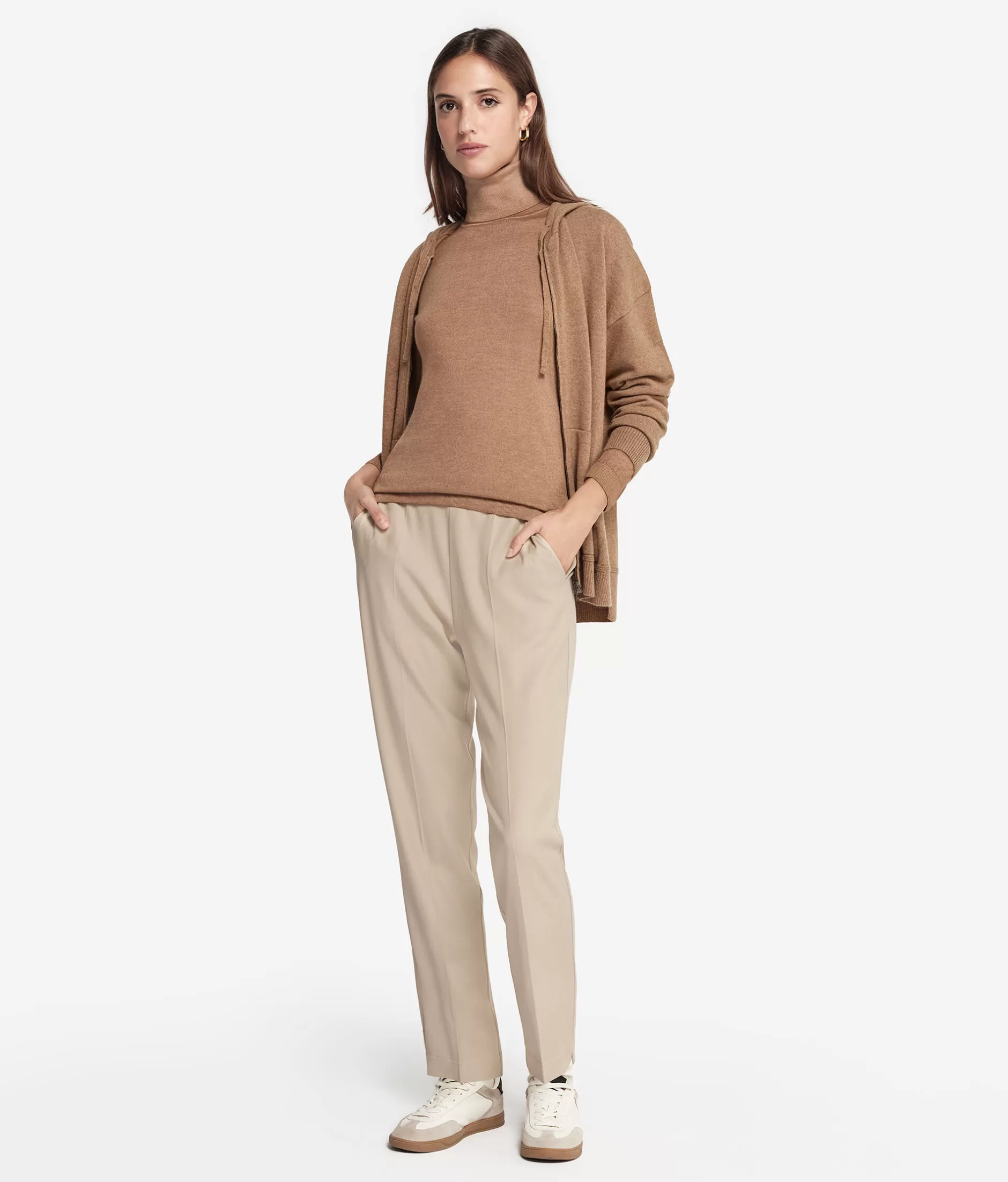 Clearance Falconeri Ultrafine Cashmere Turtleneck natural -8712 - garment-dyed light rum