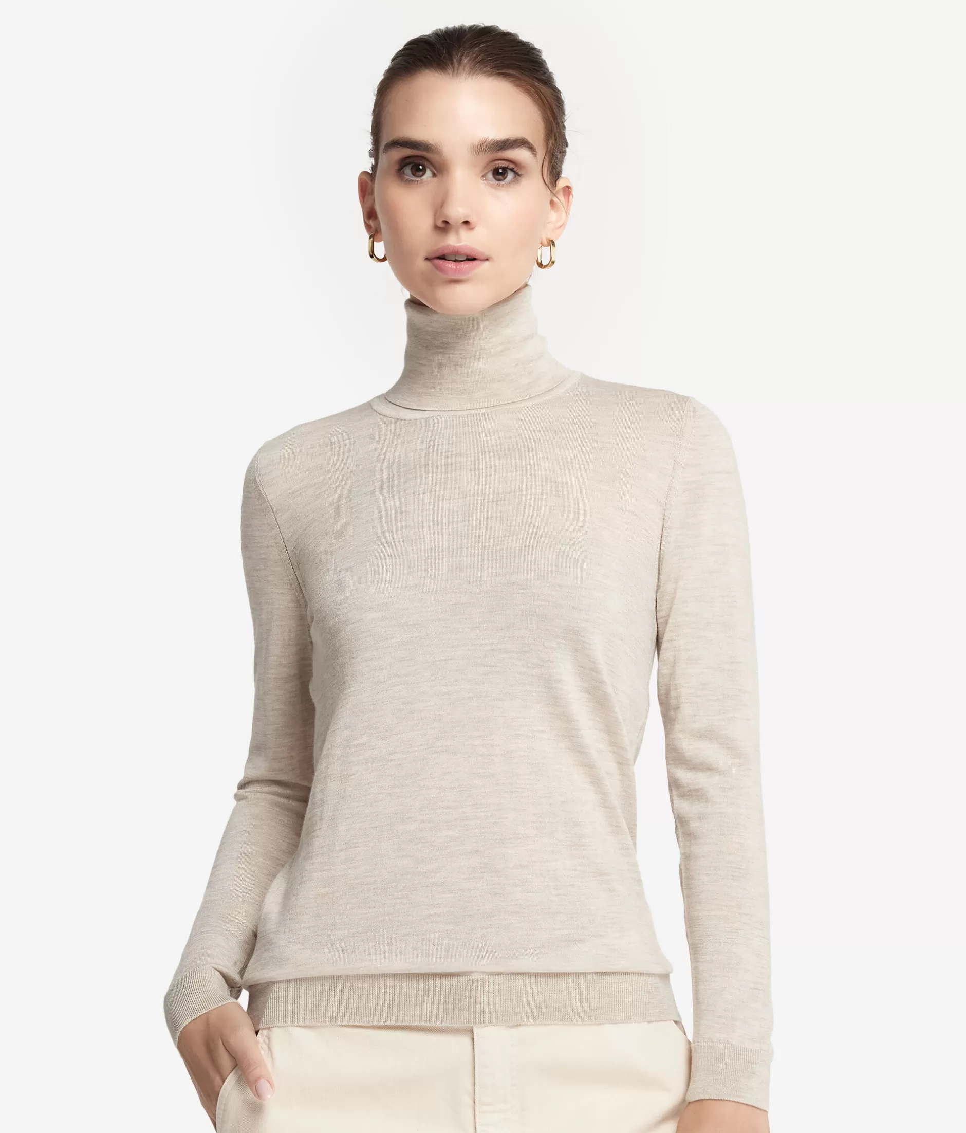 Online Falconeri Ultrafine Cashmere Turtleneck natural -8176 - stone