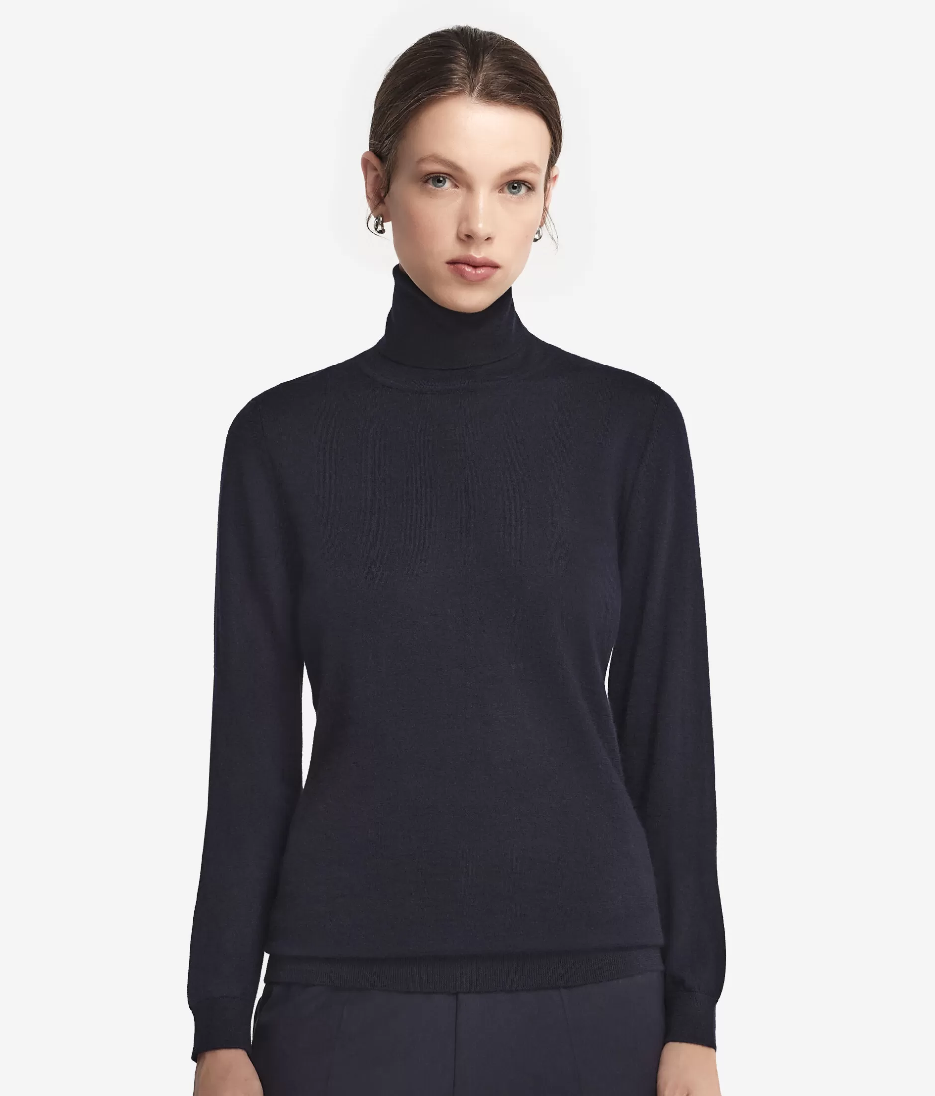 Cheap Falconeri Ultrafine Cashmere Turtleneck blue -9400 - navy blue