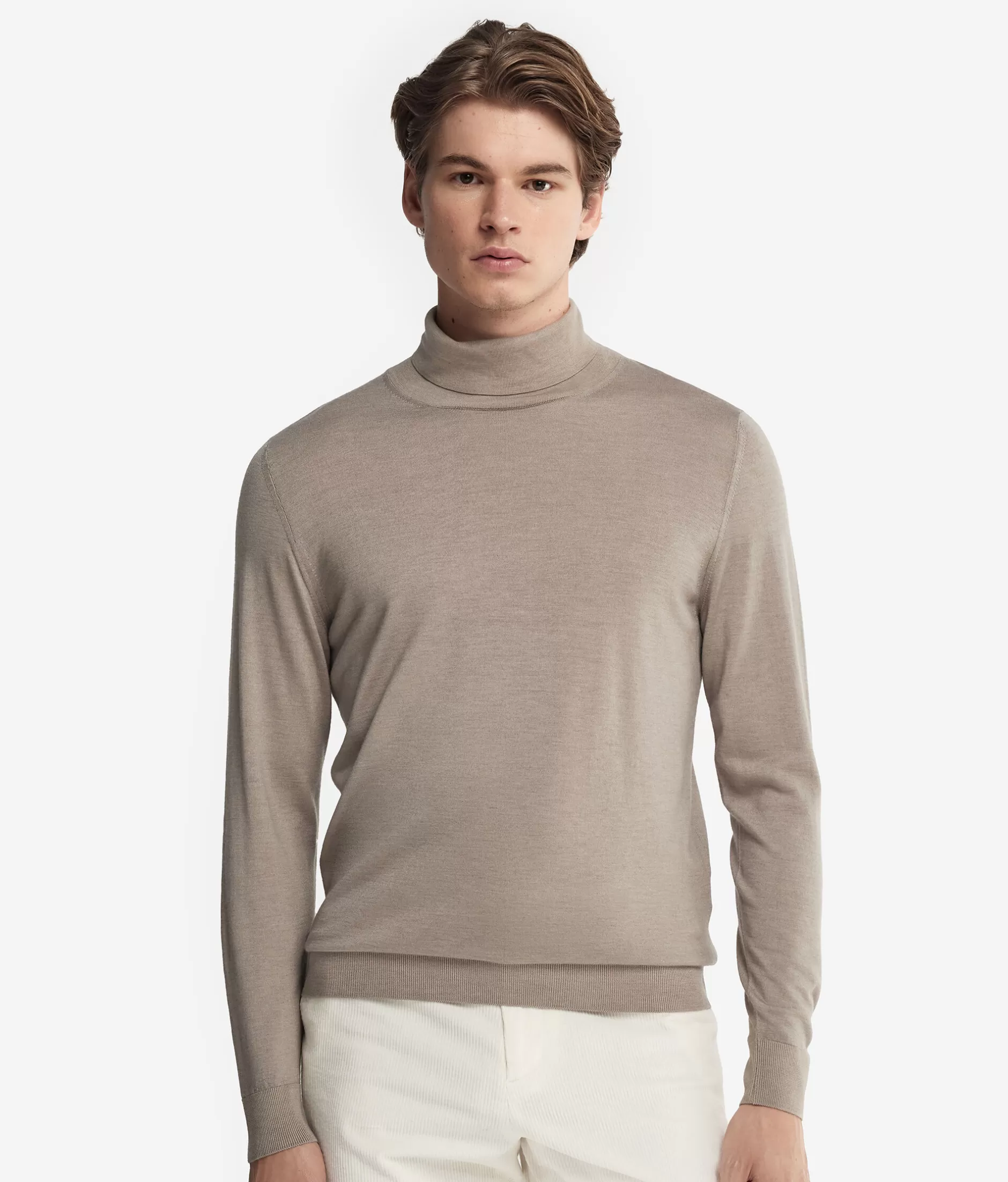 Best Sale Falconeri Ultrafine Cashmere Turtleneck natural -9090 - garment-dyed sand