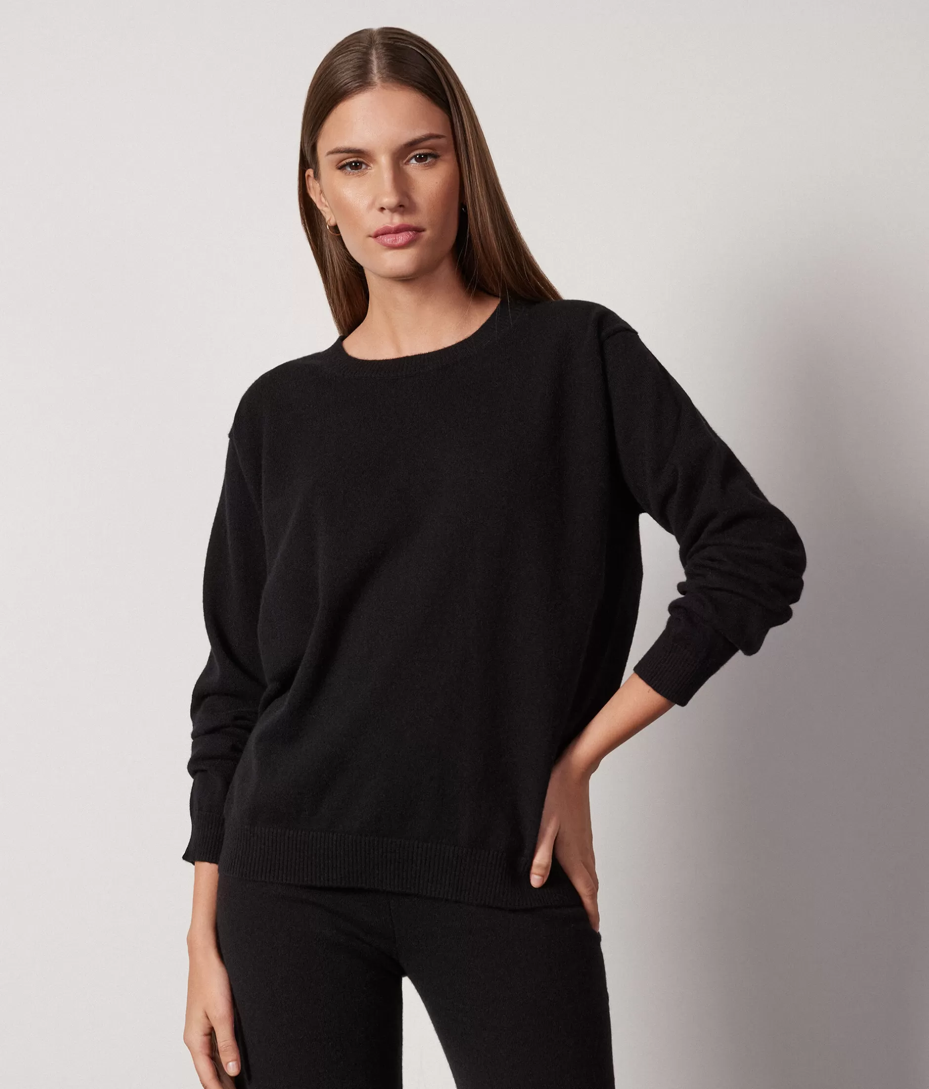 Hot Falconeri Ultrasoft Cashmere Boatneck Sweater black -9107 - black