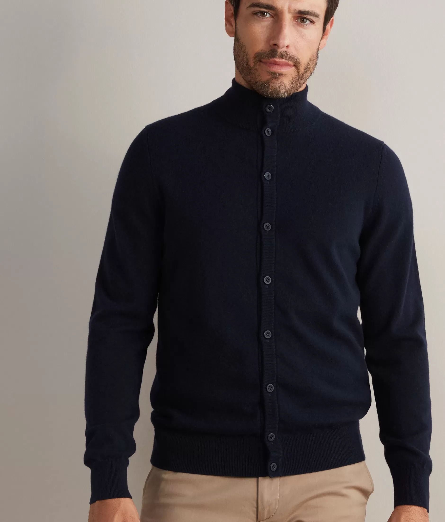 Hot Falconeri Ultrasoft Cashmere Buttoned Cardigan blue -9400 - navy blue