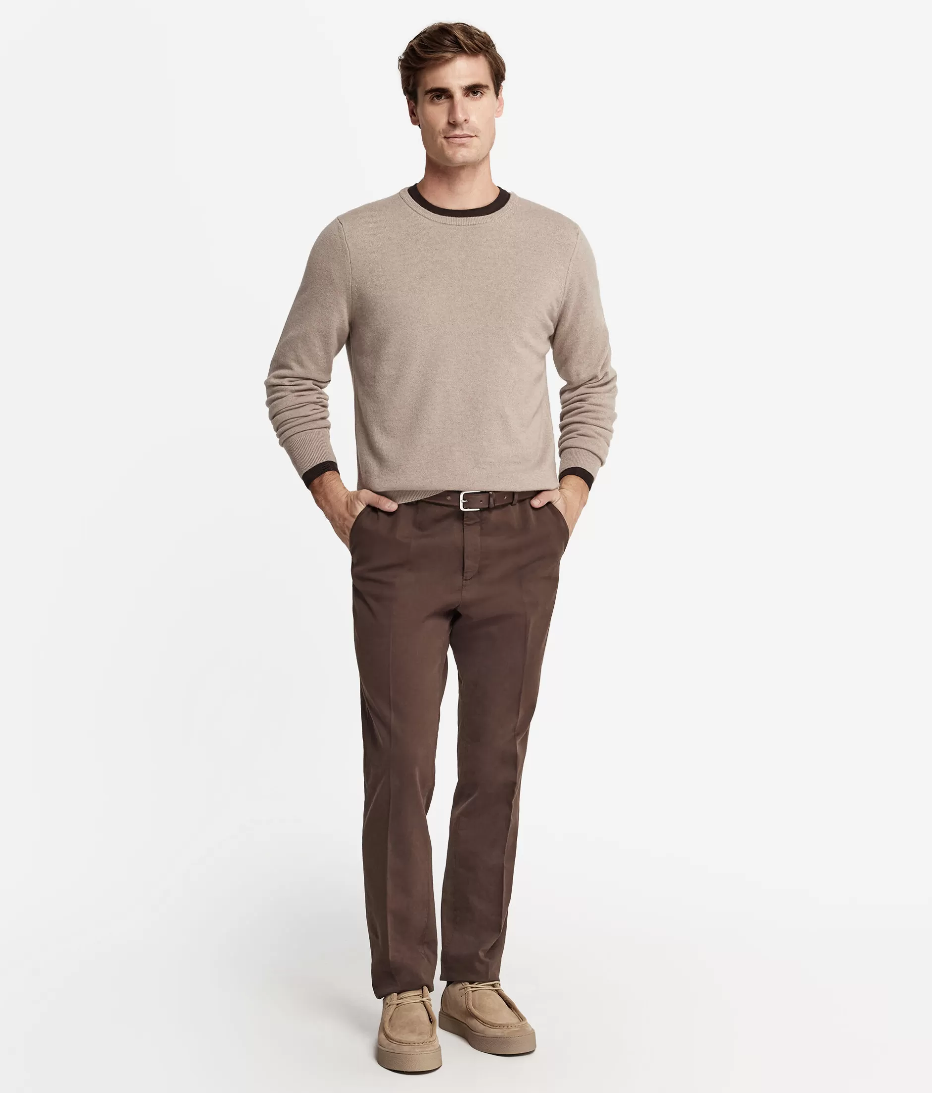 Cheap Falconeri Ultrasoft Cashmere Crewneck Sweater natural -9093 - sand-colored beige