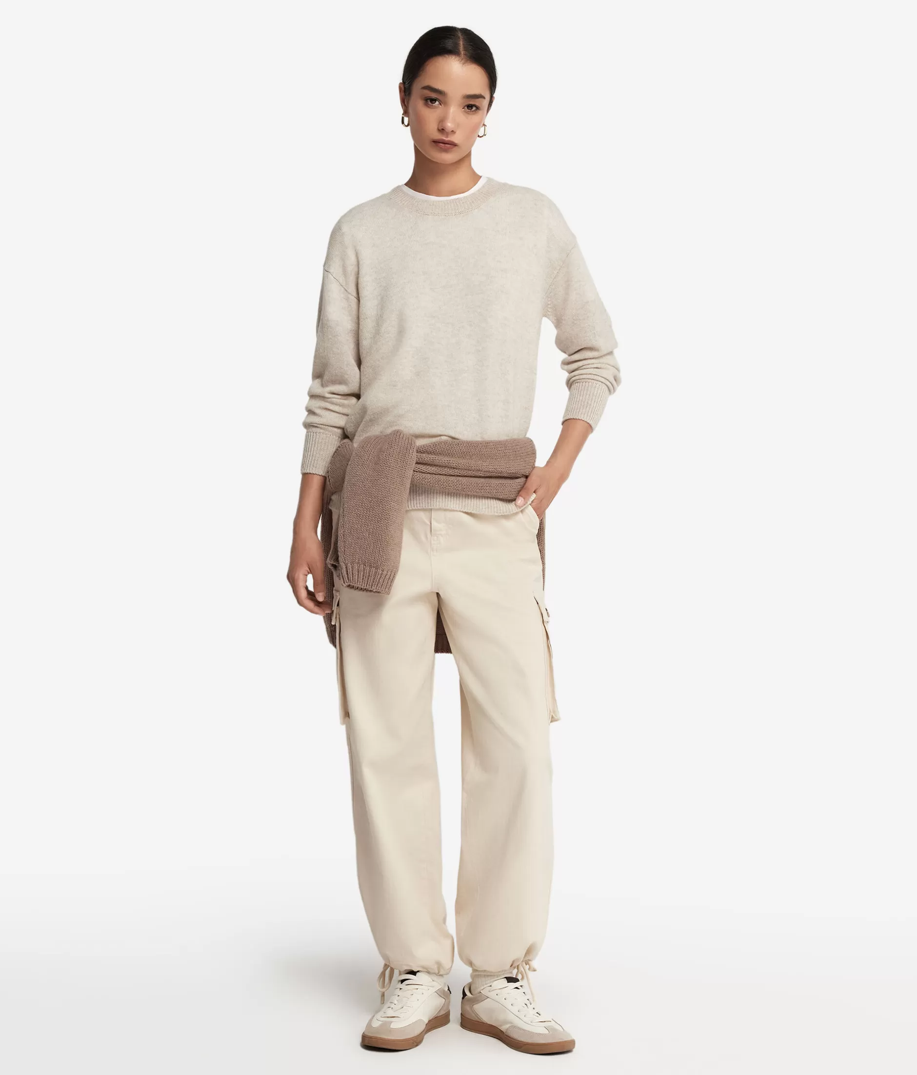 Online Falconeri Ultrasoft Cashmere Crewneck Sweater natural -8176 - stone