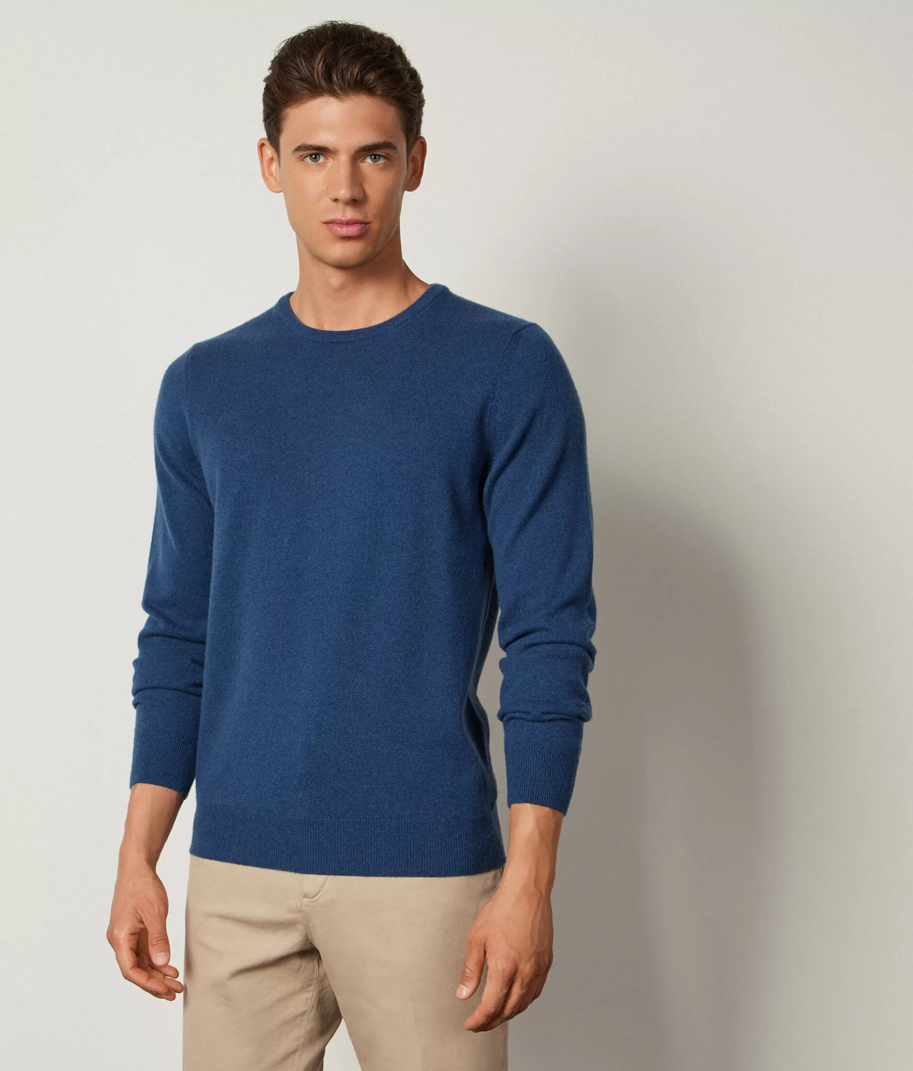 Outlet Falconeri Ultrasoft Cashmere Crewneck Sweater blue -8948 - blue cloud