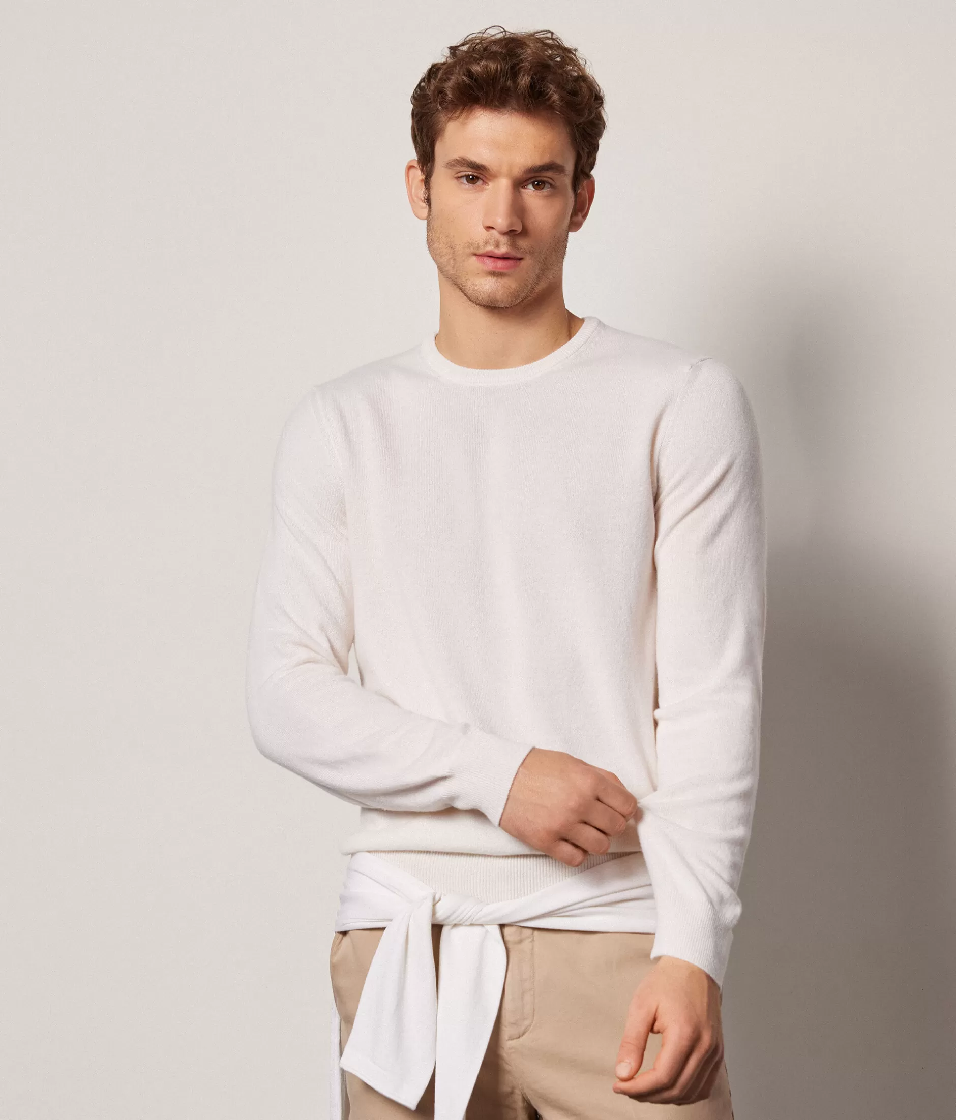 Cheap Falconeri Ultrasoft Cashmere Crewneck Sweater white -8259 - milk white