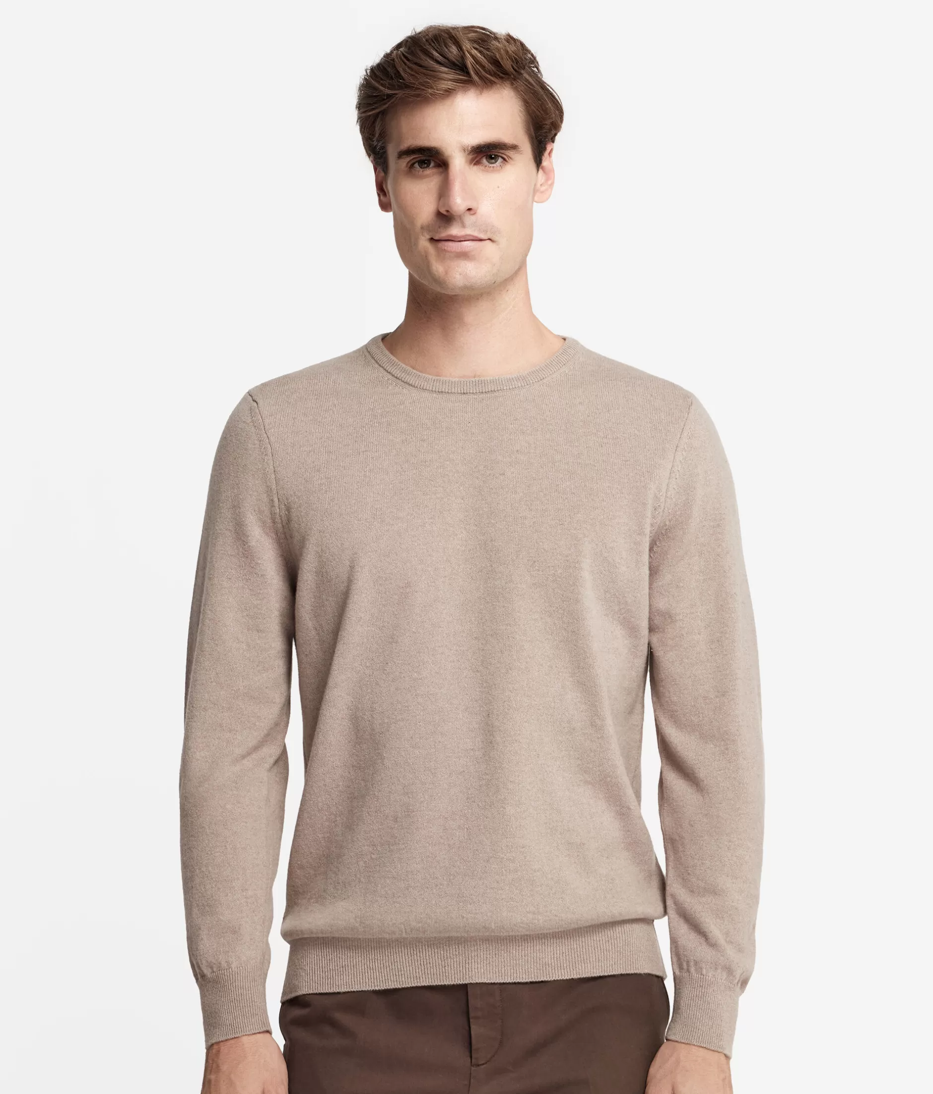 Cheap Falconeri Ultrasoft Cashmere Crewneck Sweater natural -9093 - sand-colored beige