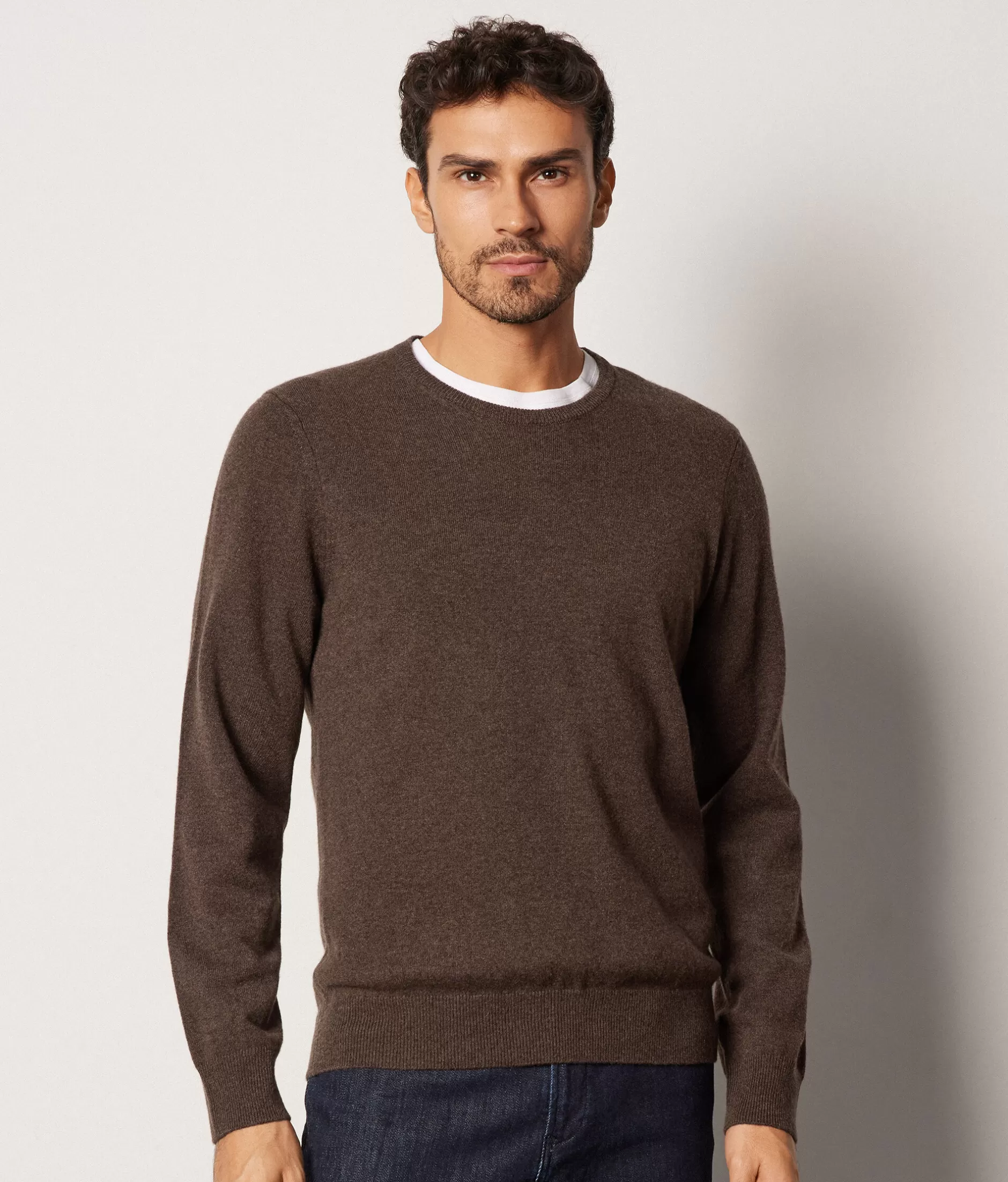 Best Sale Falconeri Ultrasoft Cashmere Crewneck Sweater brown -8956 - cocoa brown