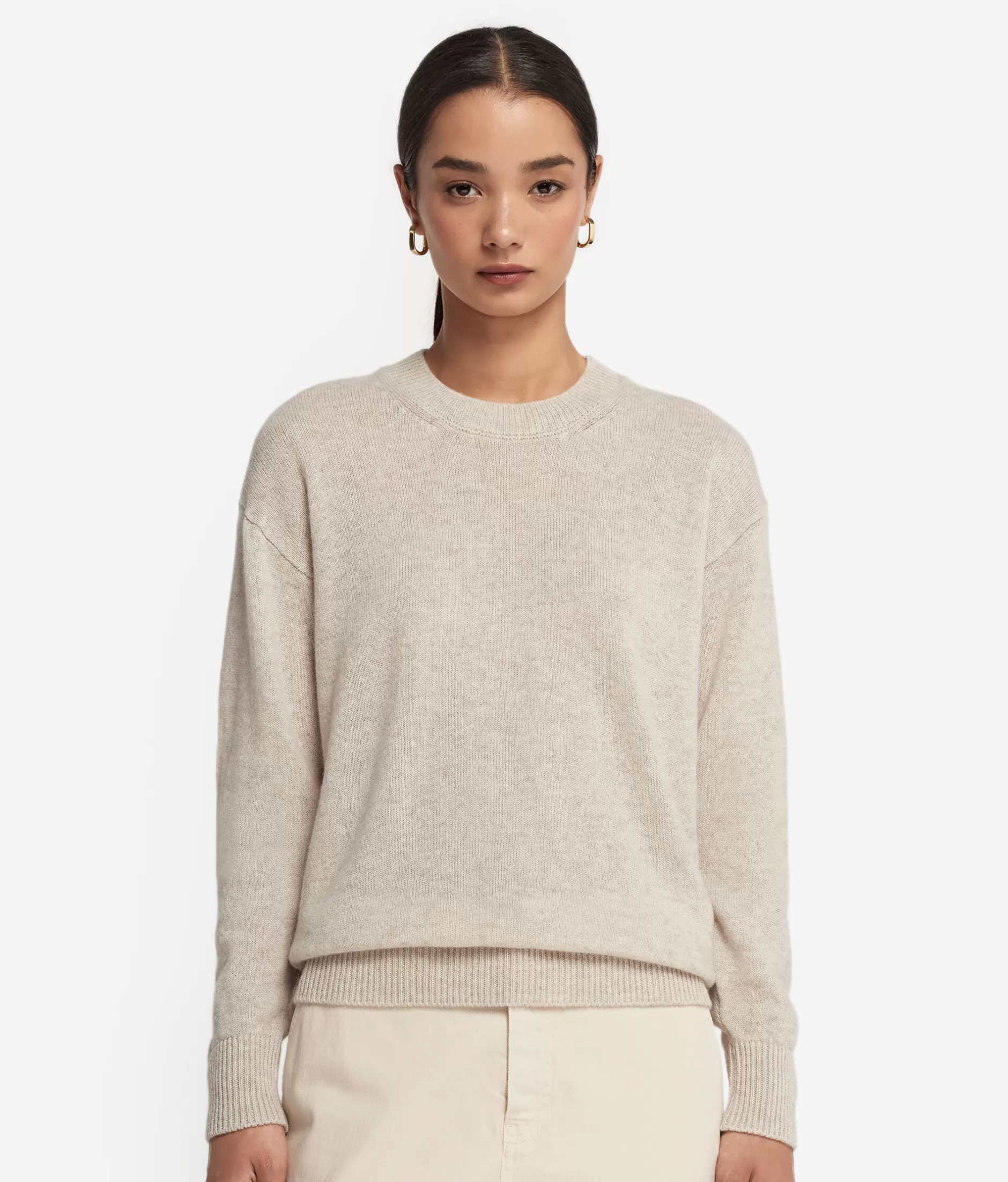 Online Falconeri Ultrasoft Cashmere Crewneck Sweater natural -8176 - stone