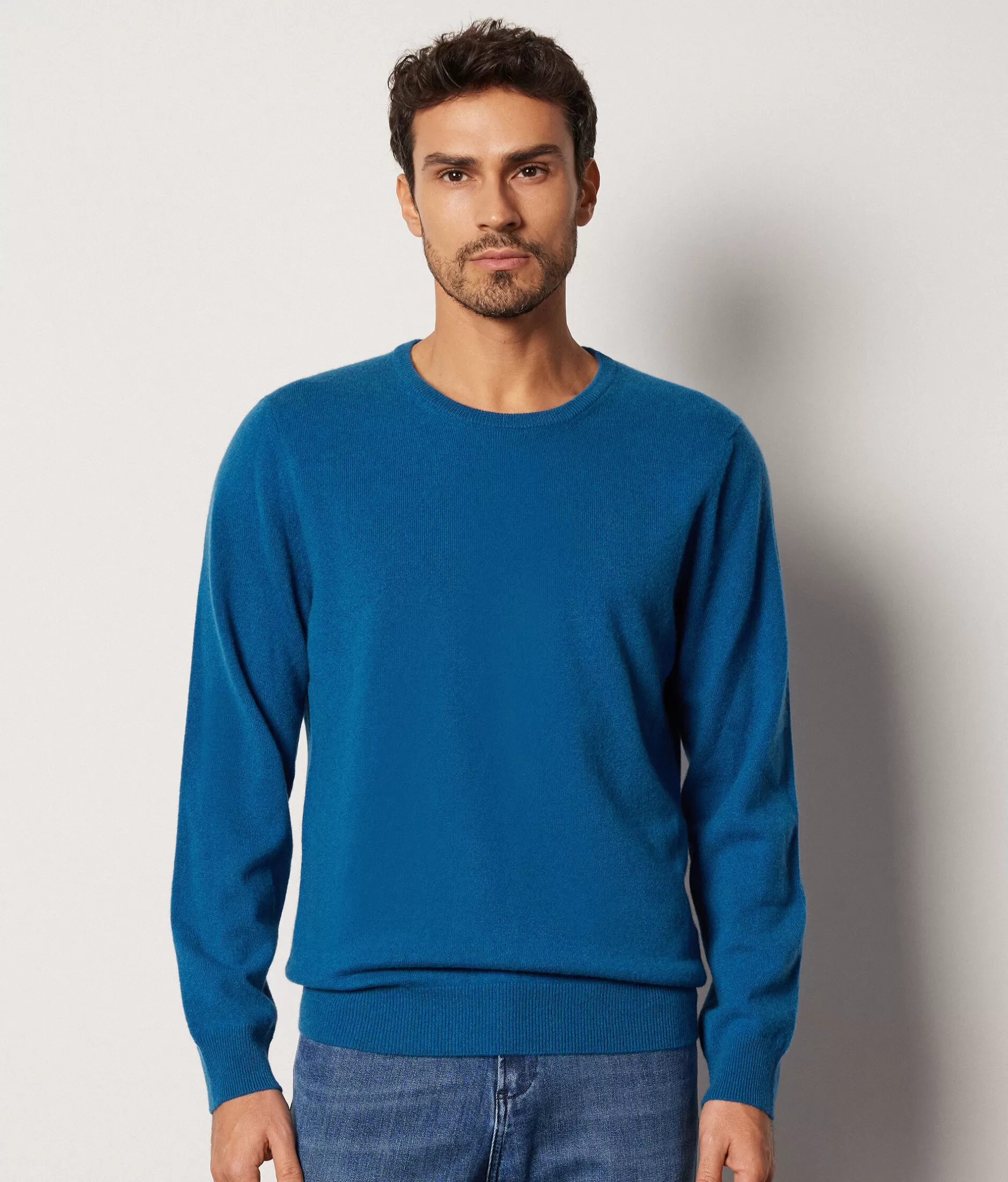 Best Falconeri Ultrasoft Cashmere Crewneck Sweater blue -8946 - gentian