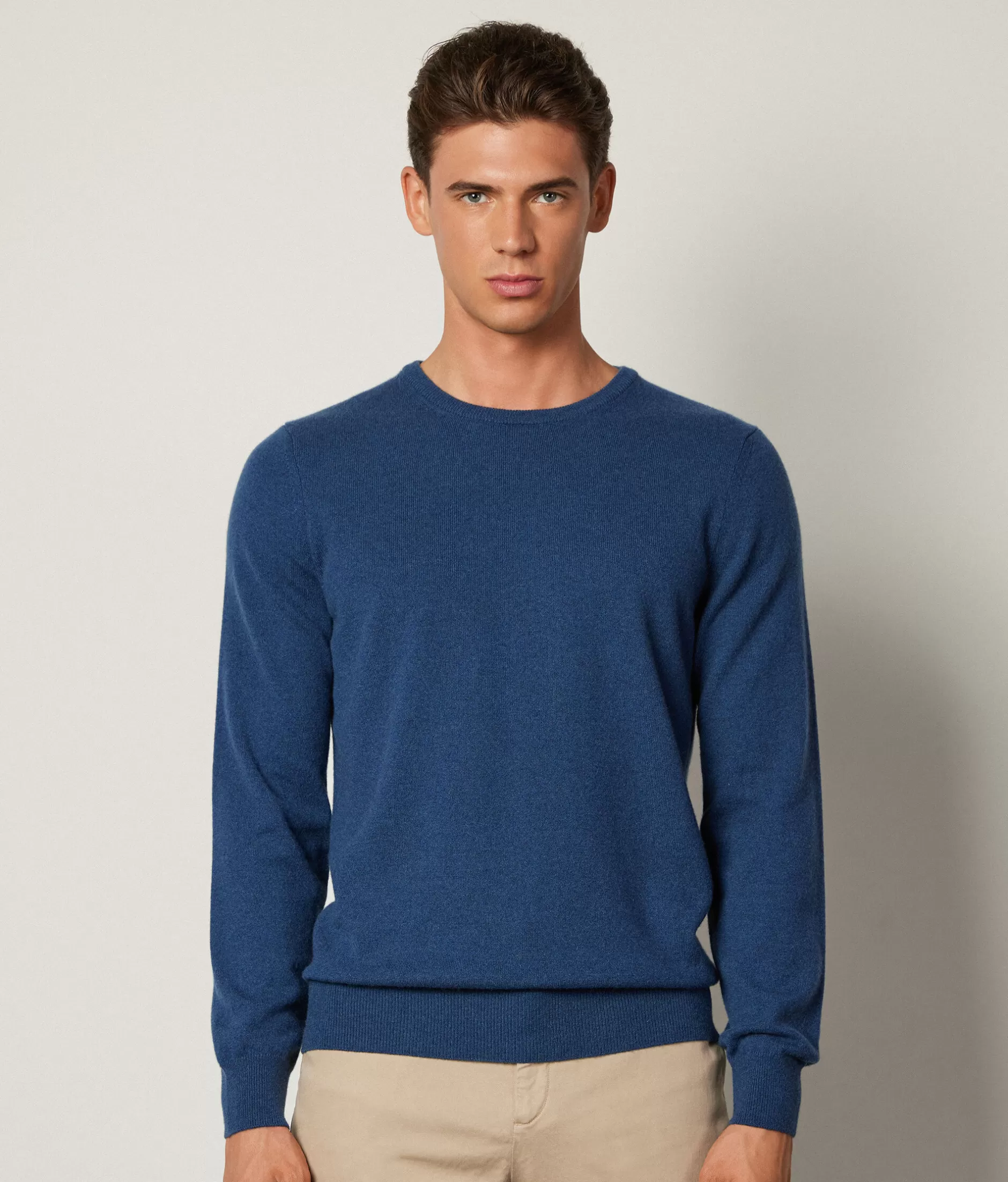 Outlet Falconeri Ultrasoft Cashmere Crewneck Sweater blue -8948 - blue cloud