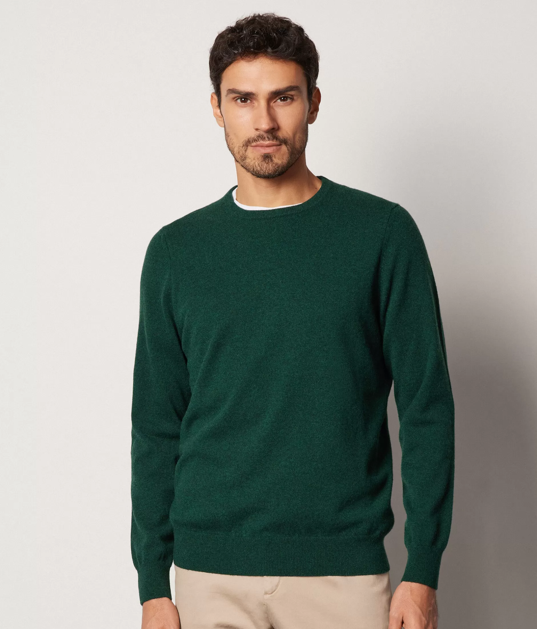 Best Falconeri Ultrasoft Cashmere Crewneck Sweater green -8699 - verde bosco