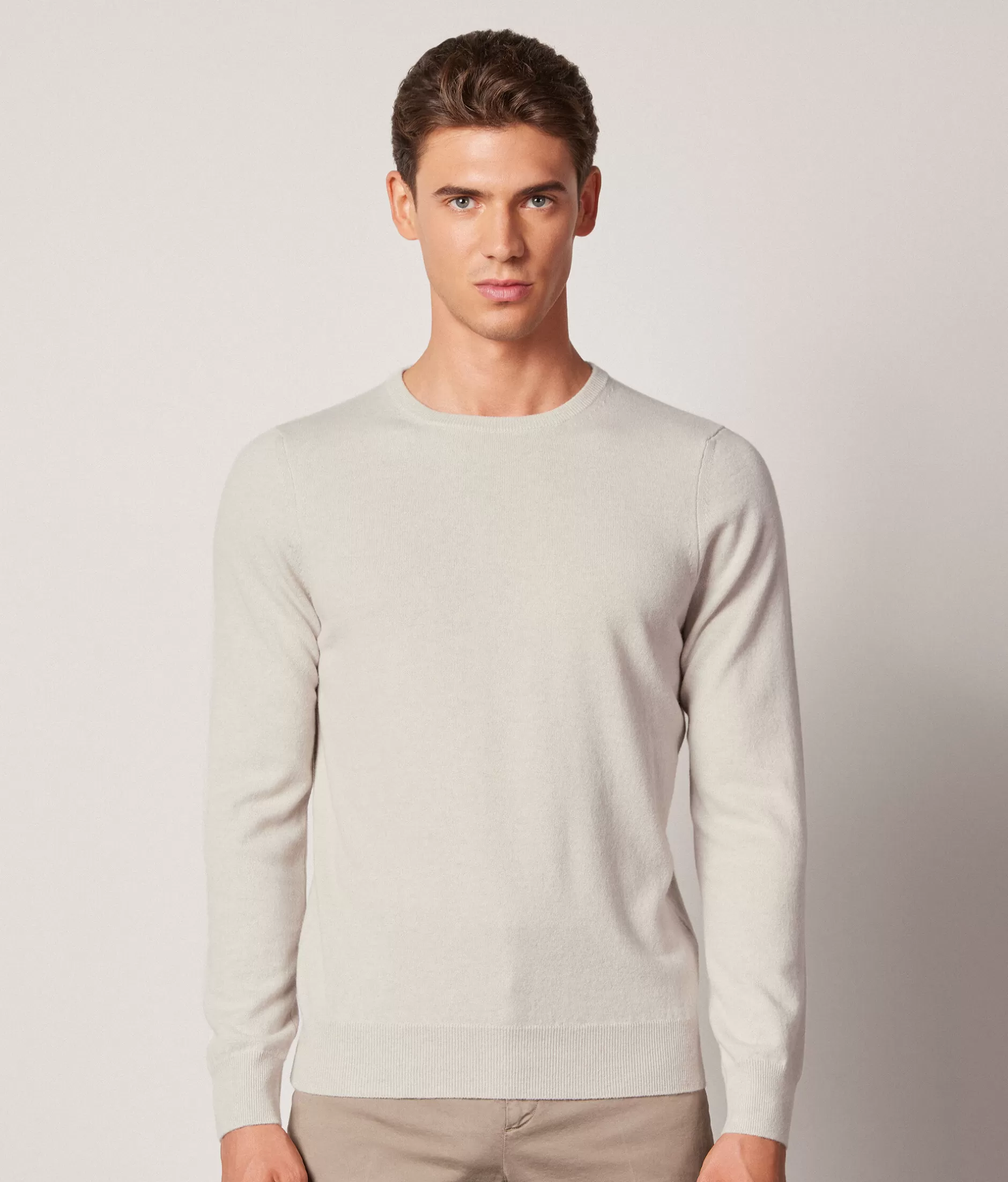 Cheap Falconeri Ultrasoft Cashmere Crewneck Sweater white -8356 - alabaster beige