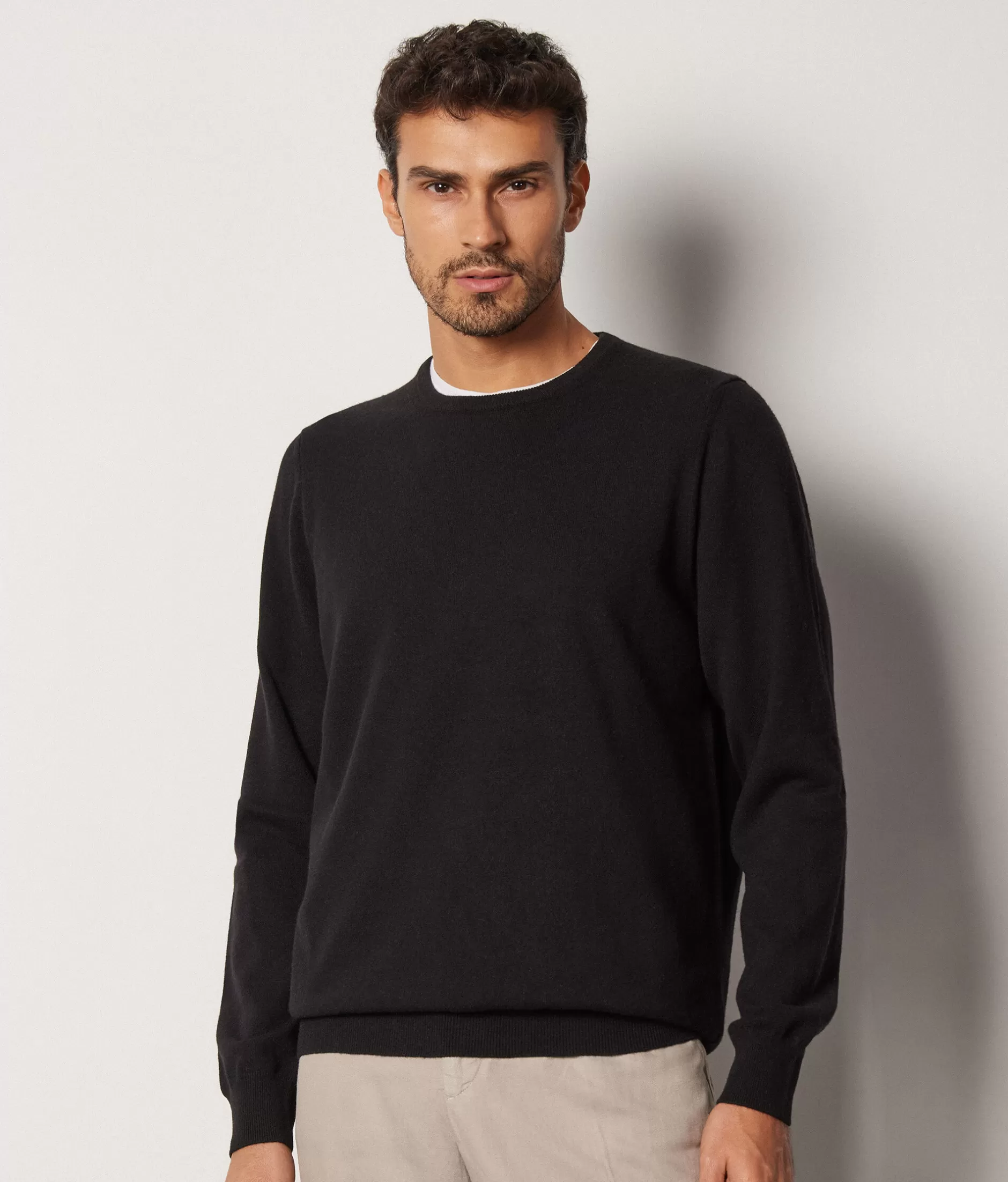 Best Sale Falconeri Ultrasoft Cashmere Crewneck Sweater black -9107 - black