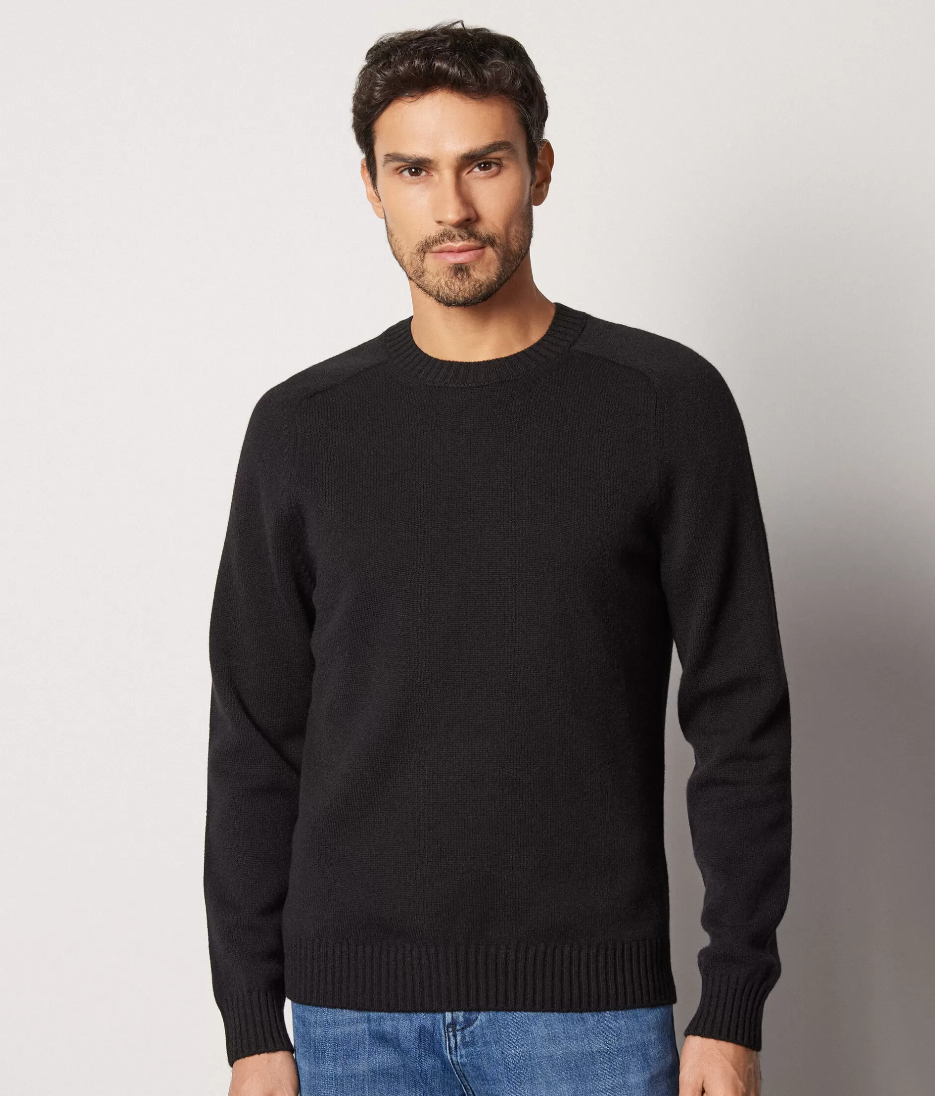 Discount Falconeri Ultrasoft Cashmere Crewneck Sweater black -9107 - black