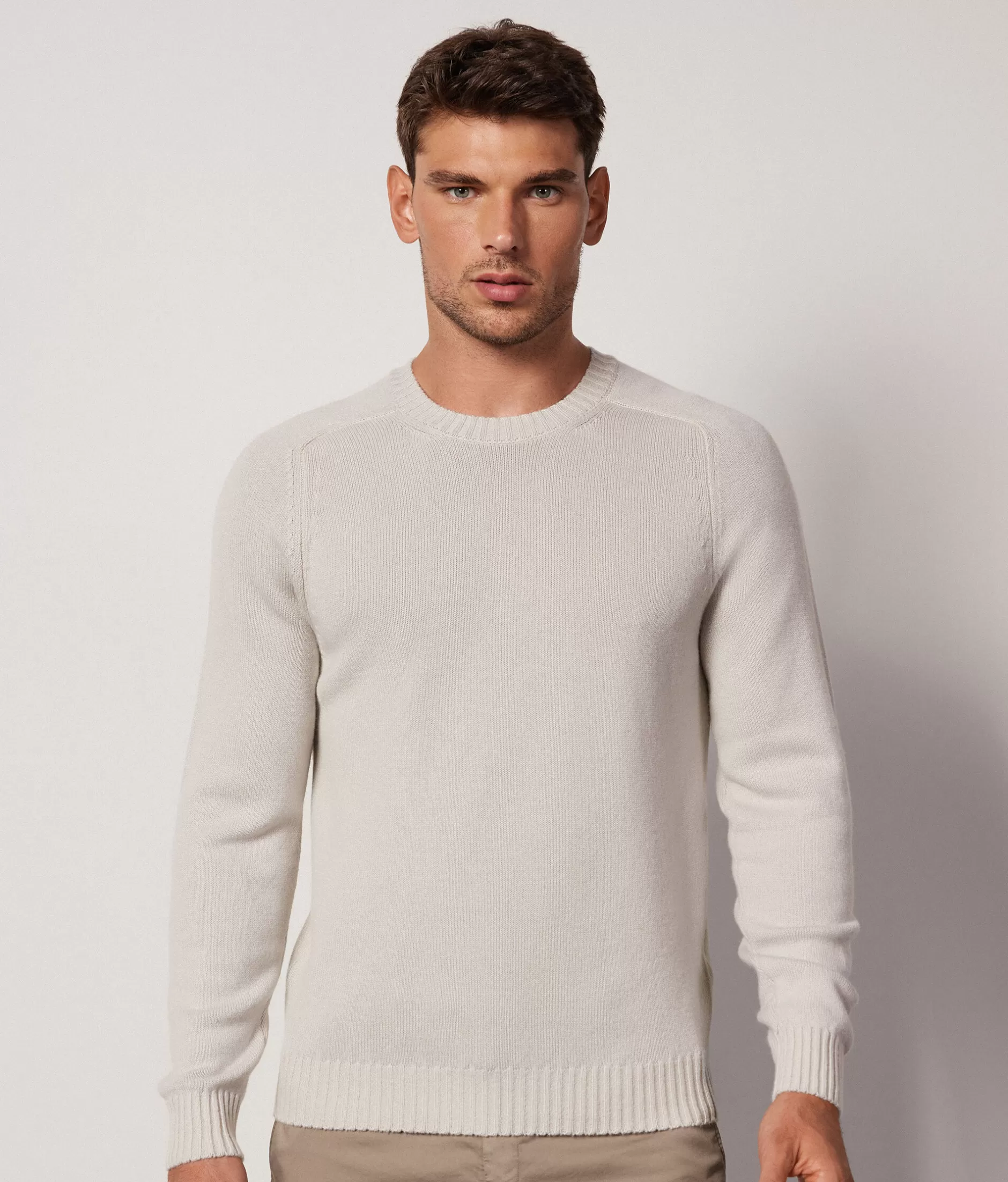 Hot Falconeri Ultrasoft Cashmere Crewneck Sweater white -8756 - garment-dyed alabaster