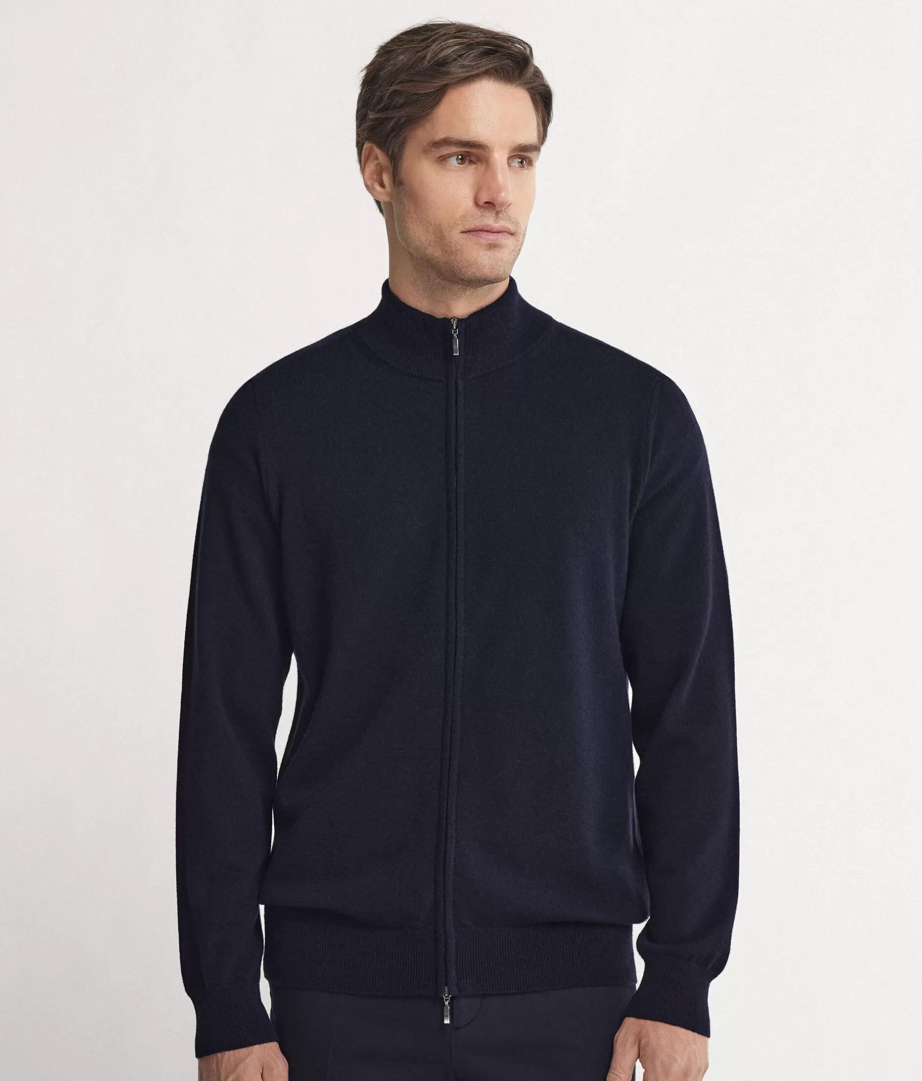 Flash Sale Falconeri Ultrasoft Cashmere Full-Zip Cardigan blue -9400 - navy blue