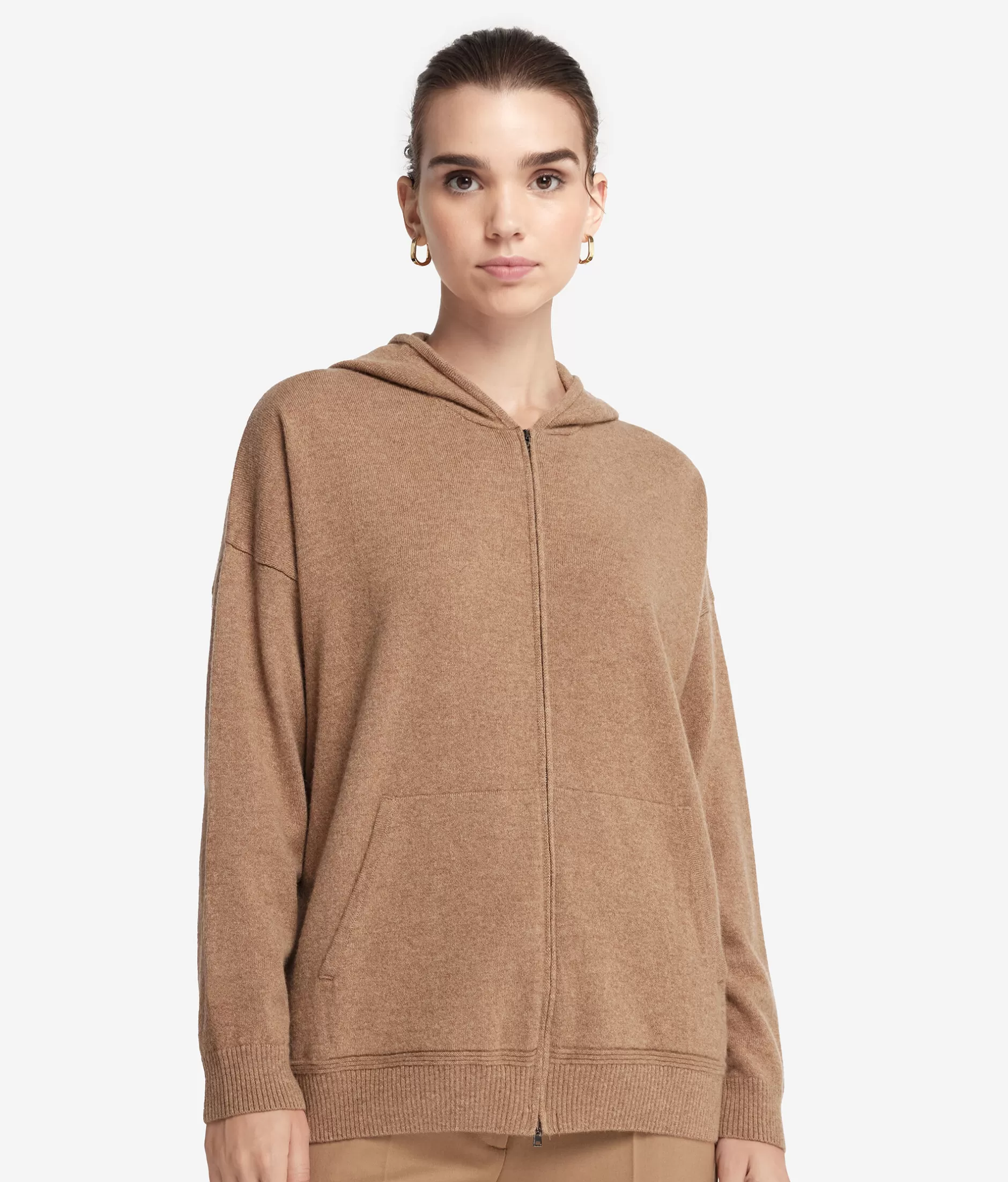 Fashion Falconeri Ultrasoft Cashmere Hooded Sweatshirt natural -8685 - rum