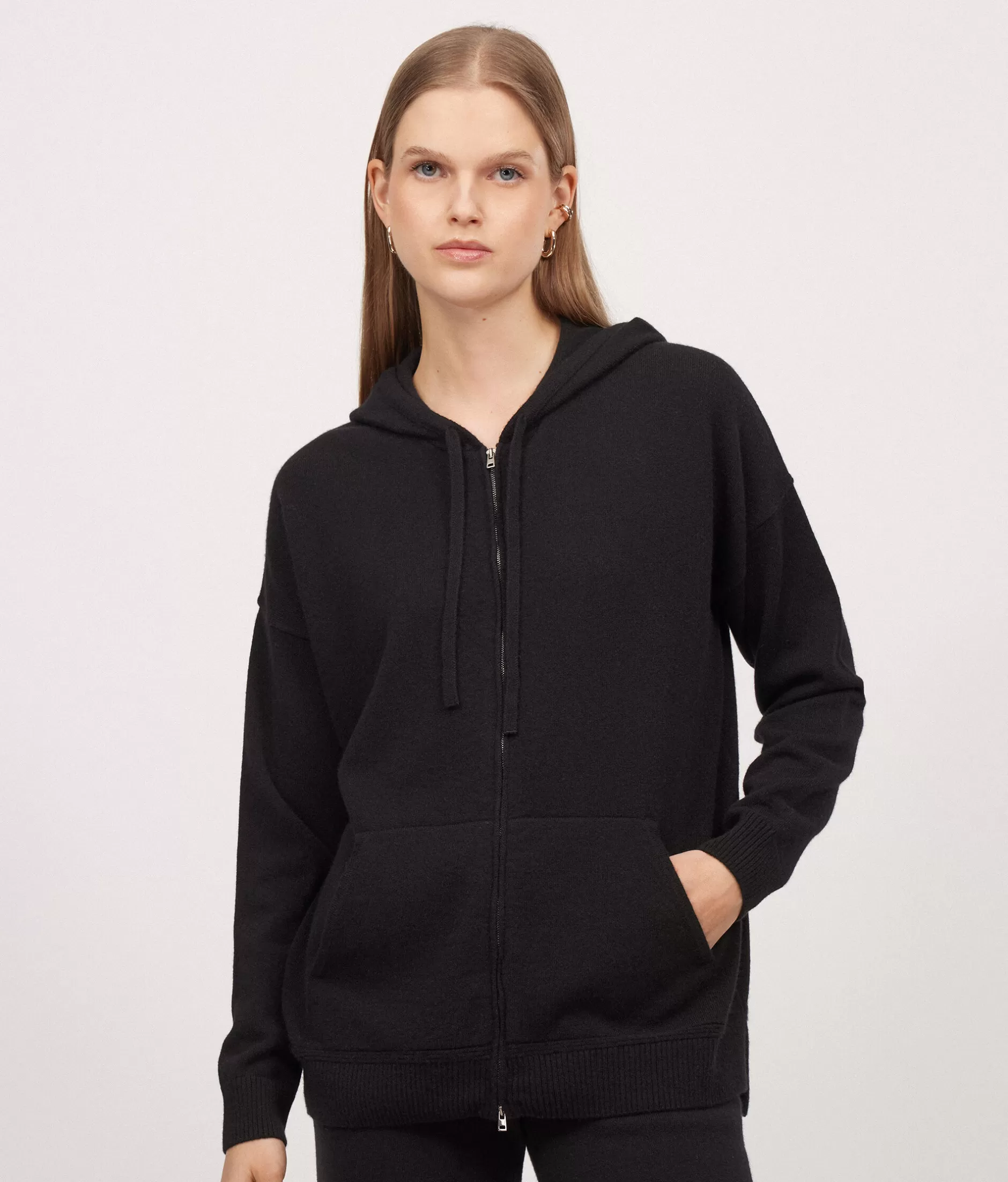 Flash Sale Falconeri Ultrasoft Cashmere Hooded Sweatshirt black -9107 - black