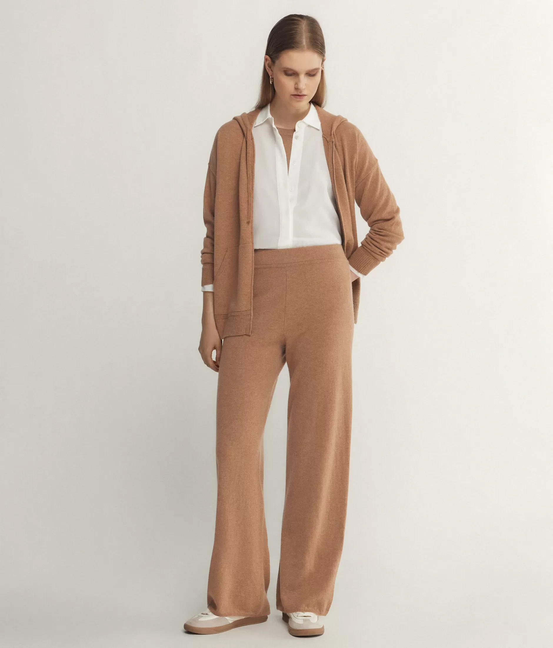 Discount Falconeri Ultrasoft Cashmere Palazzo Pants natural -8685 - rum