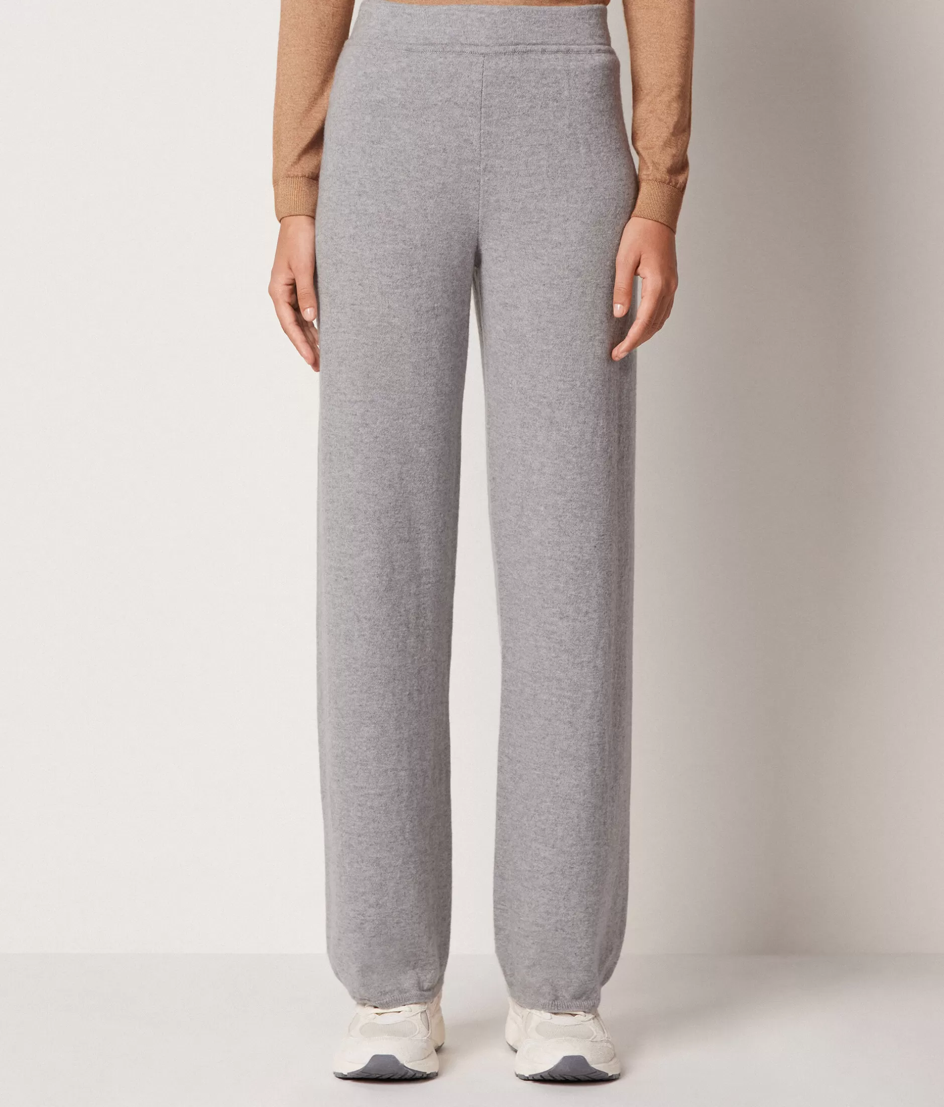 Best Falconeri Ultrasoft Cashmere Palazzo Pants grey -8440 - pearl grey