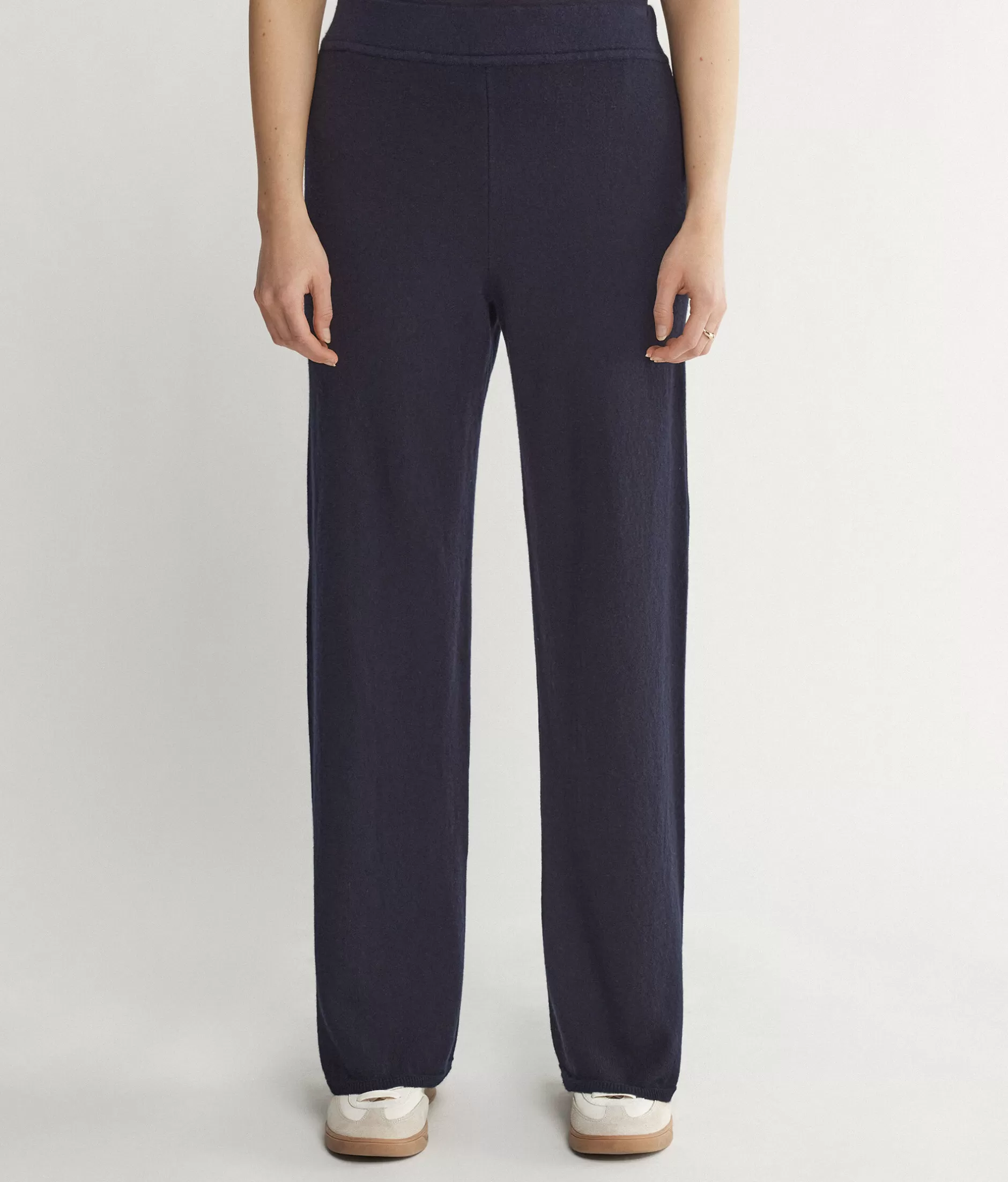 Best Sale Falconeri Ultrasoft Cashmere Palazzo Pants blue -9400 - navy blue