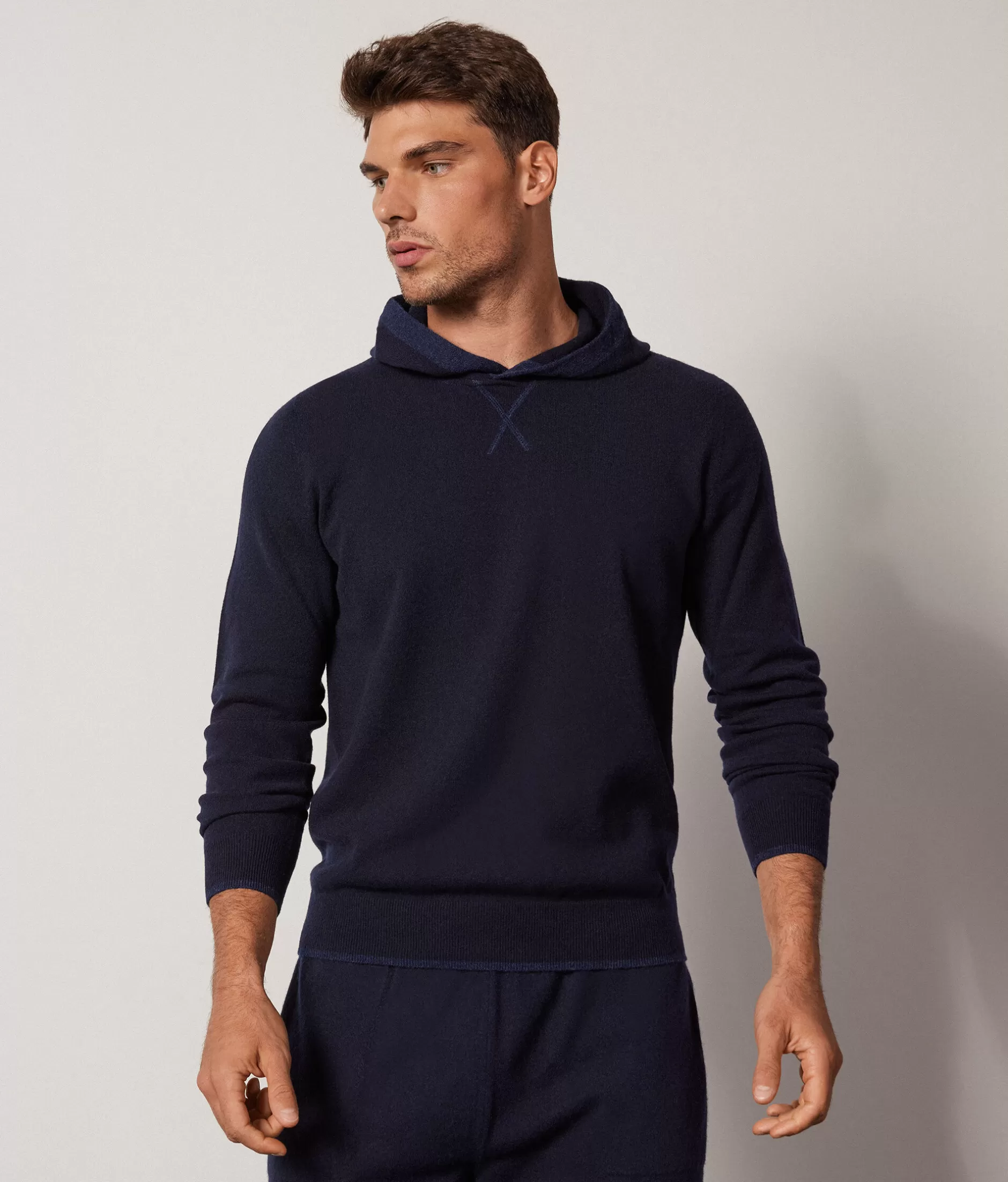 Cheap Falconeri Ultrasoft Cashmere Sweatshirt blue -9400 - navy blue