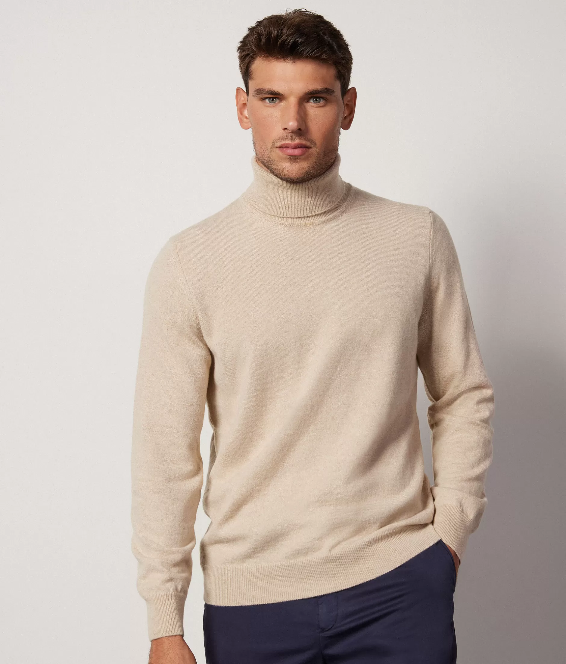 Outlet Falconeri Ultrasoft Cashmere Turtleneck Sweater natural -8481 - honey