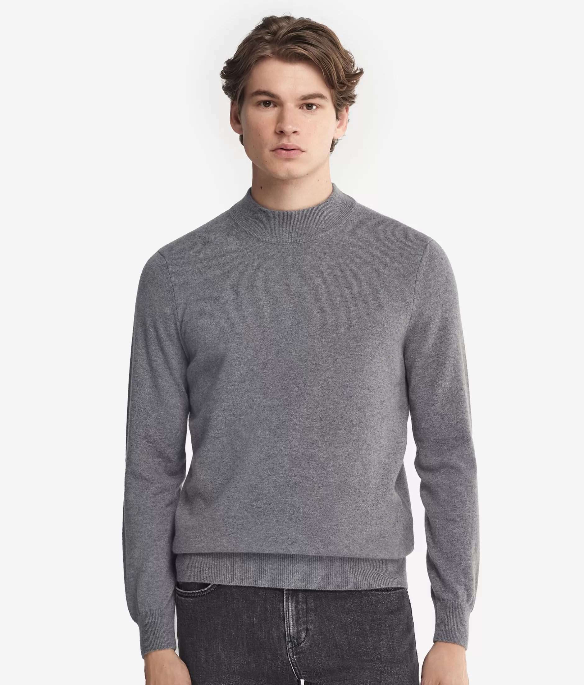 Discount Falconeri Ultrasoft Cashmere Turtleneck Sweater grey -8027 - grey