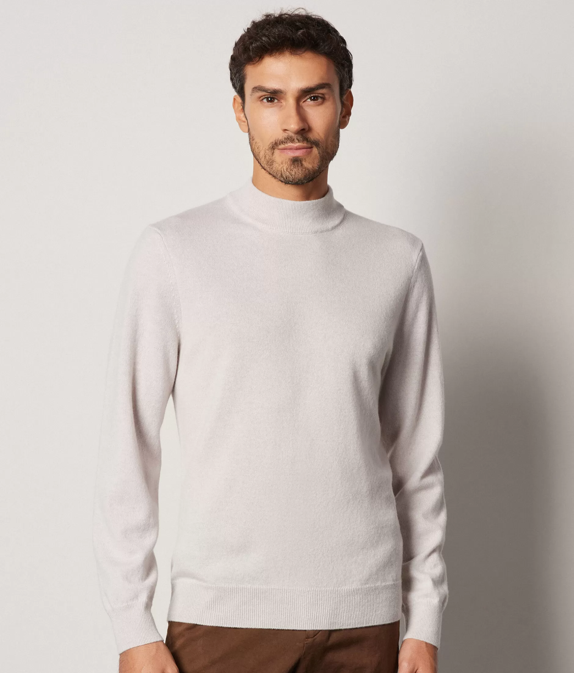 Sale Falconeri Ultrasoft Cashmere Turtleneck Sweater white -8356 - alabaster beige