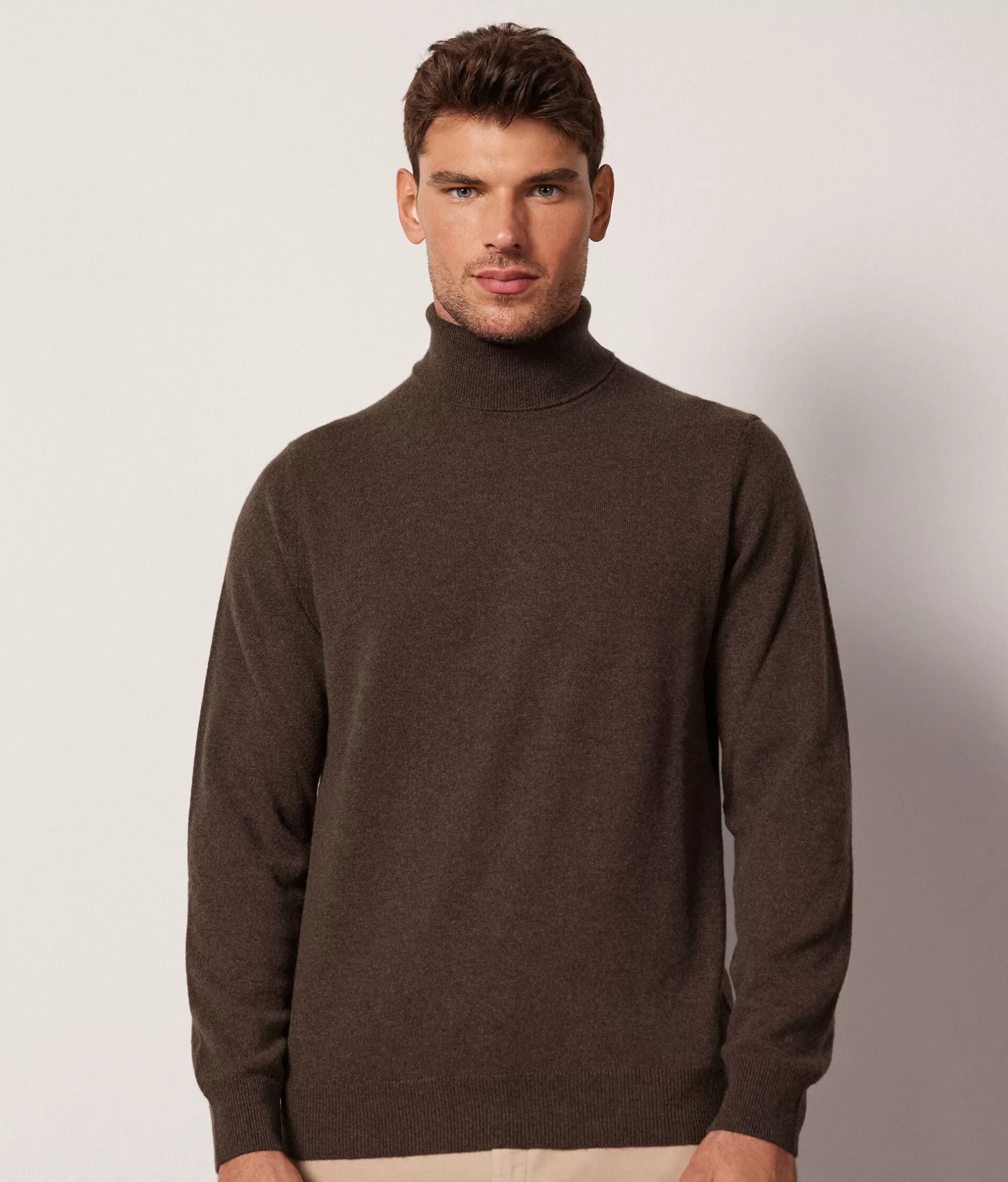 Clearance Falconeri Ultrasoft Cashmere Turtleneck Sweater brown -8956 - cocoa brown