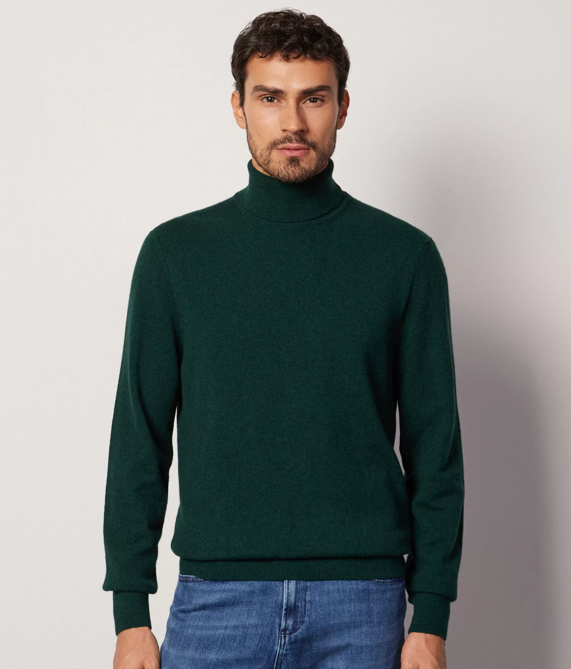 New Falconeri Ultrasoft Cashmere Turtleneck Sweater green -8699 - verde bosco