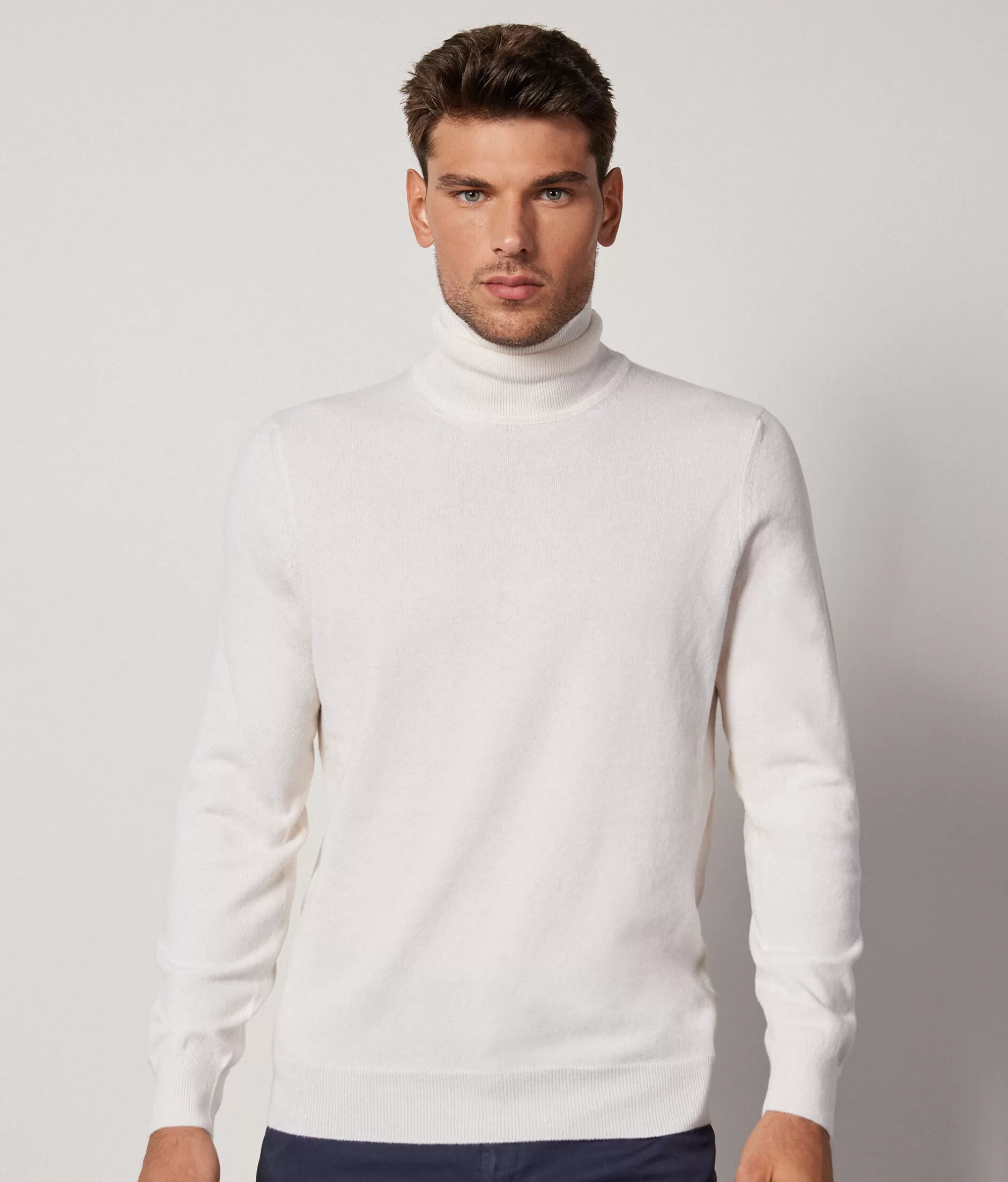 Cheap Falconeri Ultrasoft Cashmere Turtleneck Sweater white -8259 - milk white