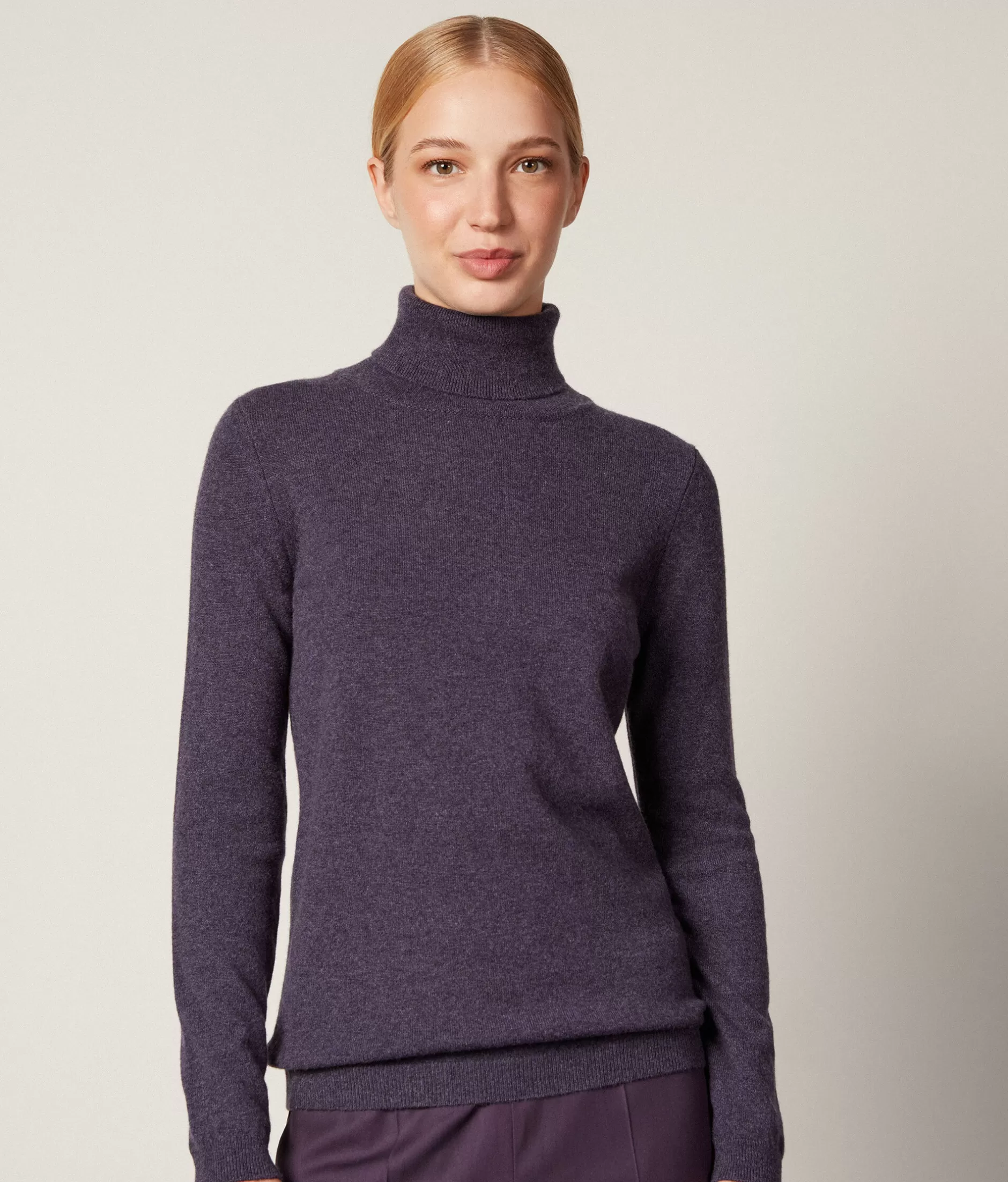 Best Falconeri Ultrasoft Cashmere Turtleneck Sweater violet -8922 - blueberry