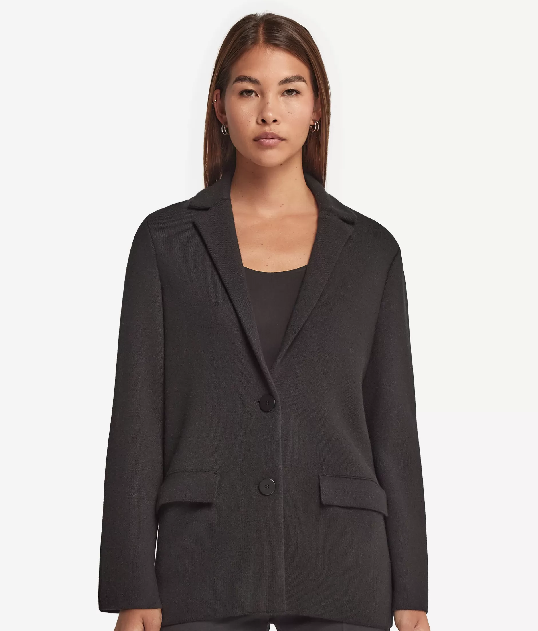 Discount Falconeri Ultrasoft Cashmere Tweed Jacket black -9107 - black