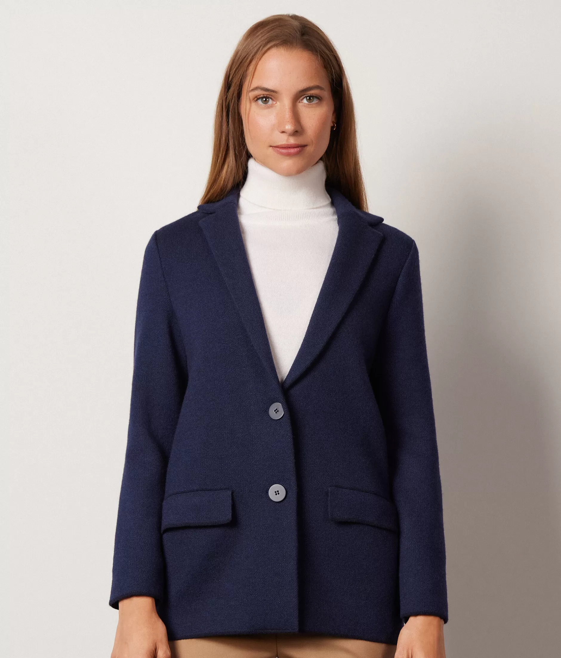 Hot Falconeri Ultrasoft Cashmere Tweed Jacket blue -8912 - navy blue/ink