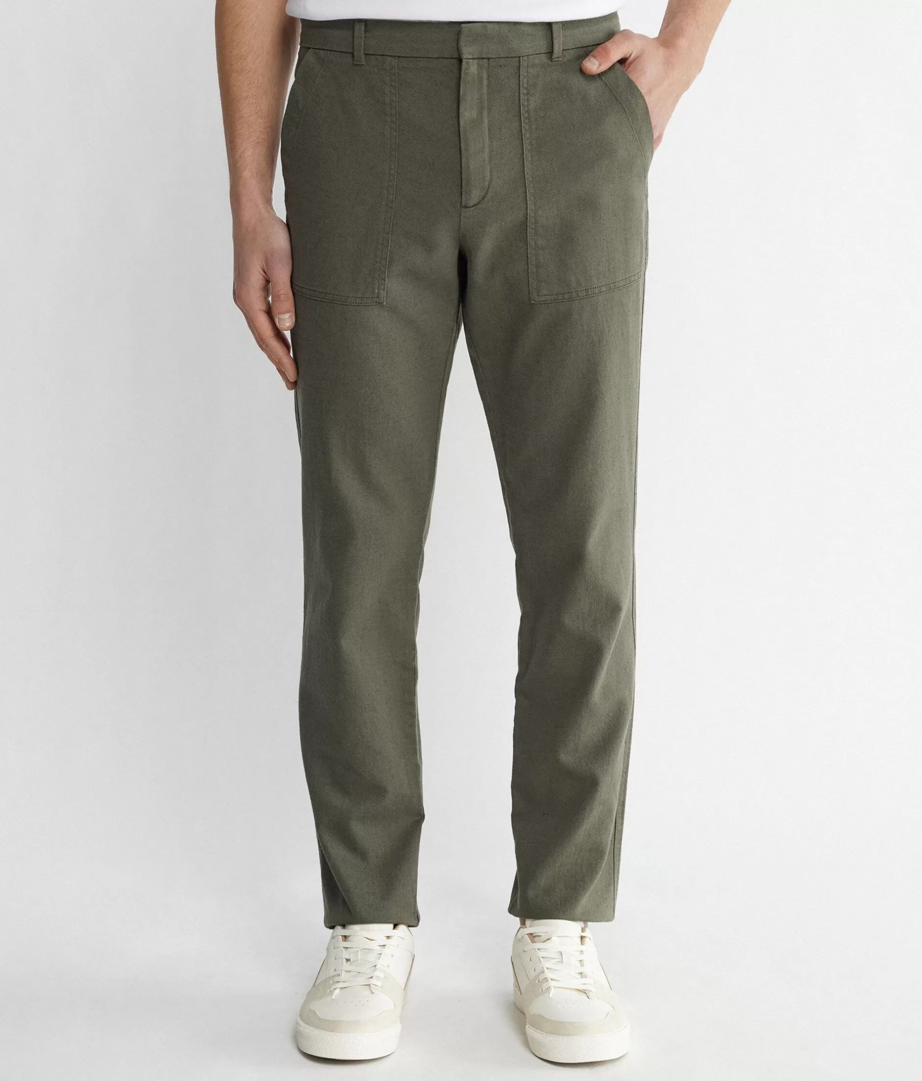 Best Sale Falconeri Utility Pants green -8834 - garment-dyed military green