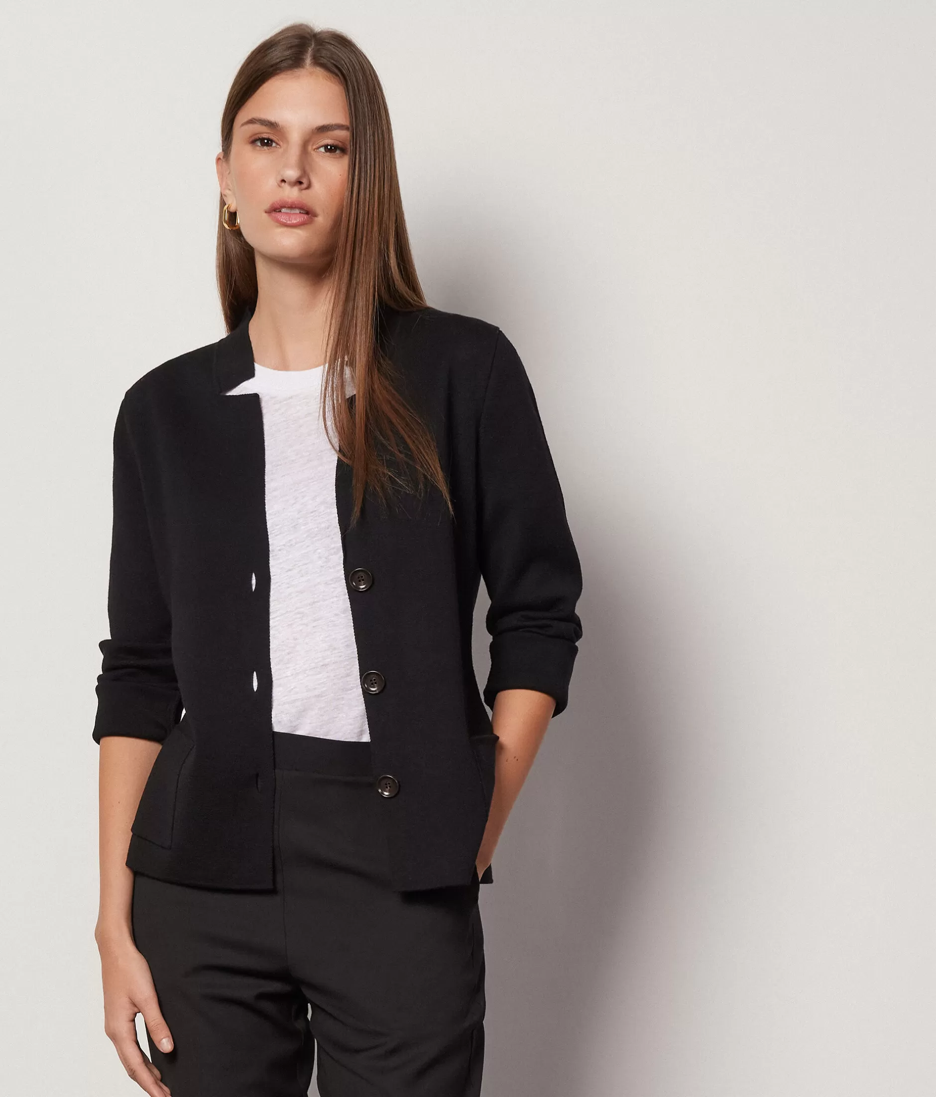 Best Falconeri Wool Jacket black -9107 - black