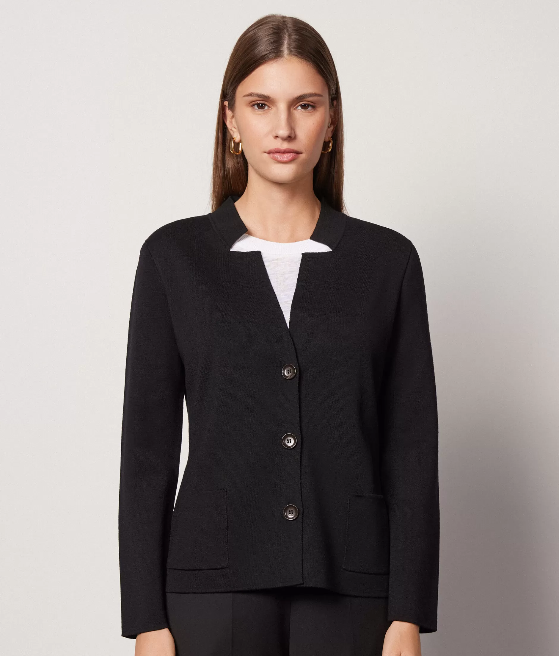 Best Falconeri Wool Jacket black -9107 - black