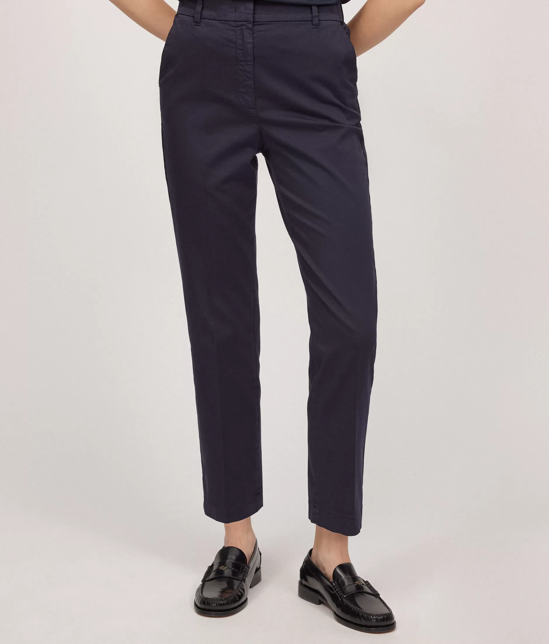 Best Falconeri Zippered Cigarette Pants blue -9400 - navy blue